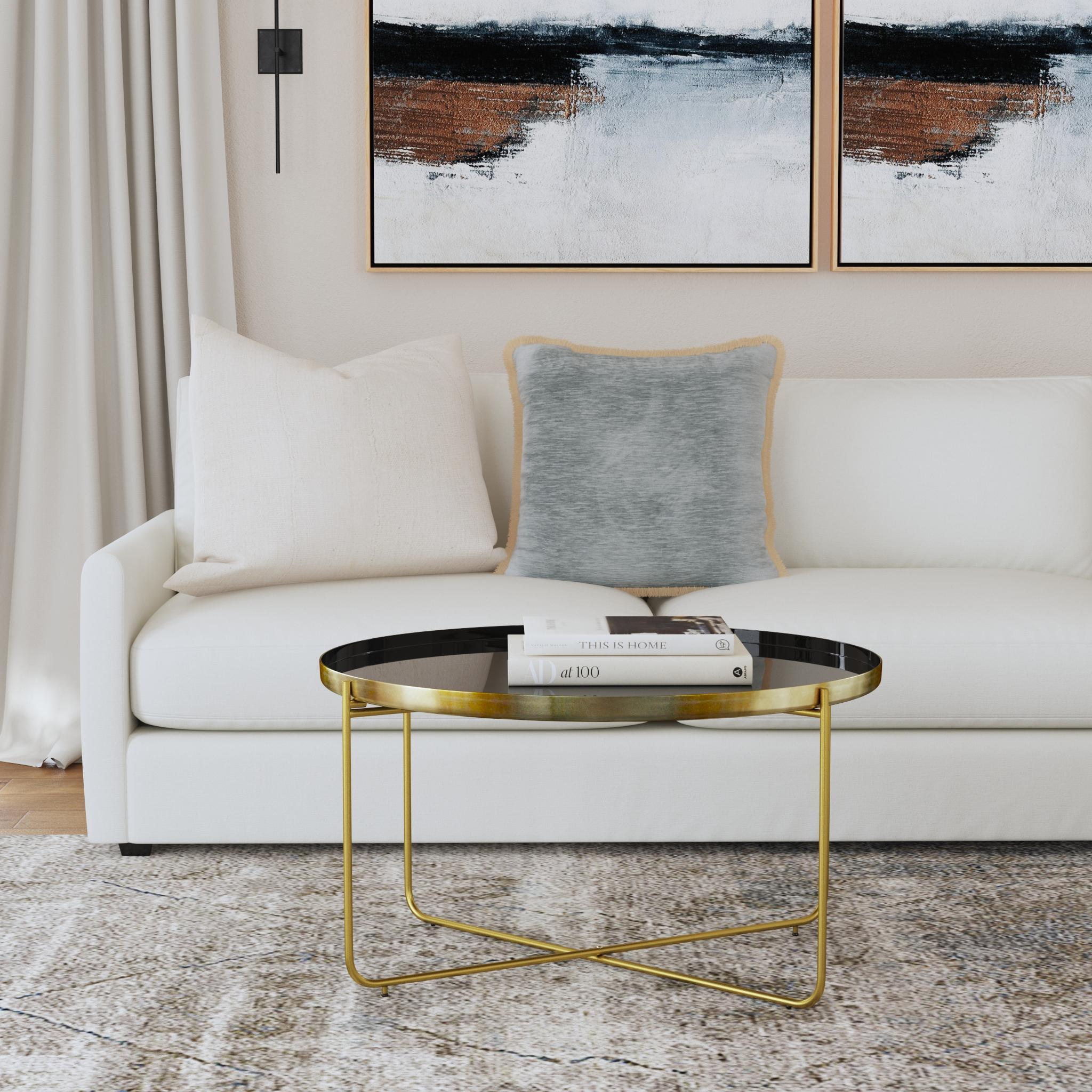 Jasmine Enamel Tray Top Coffee Table