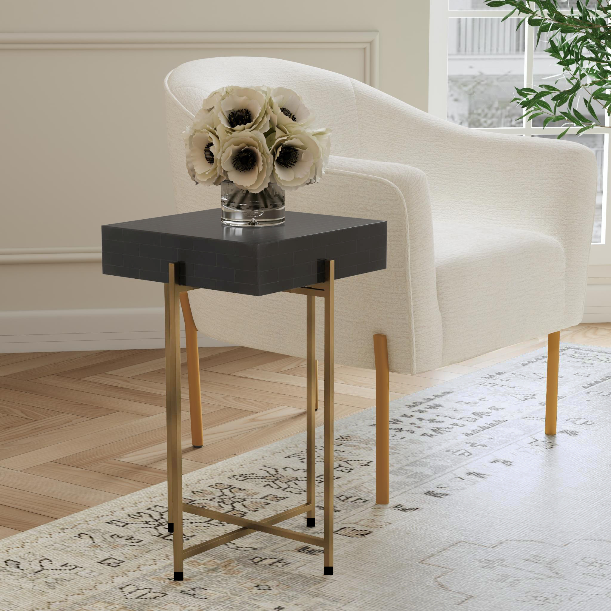 Adela Resin Box Side Table