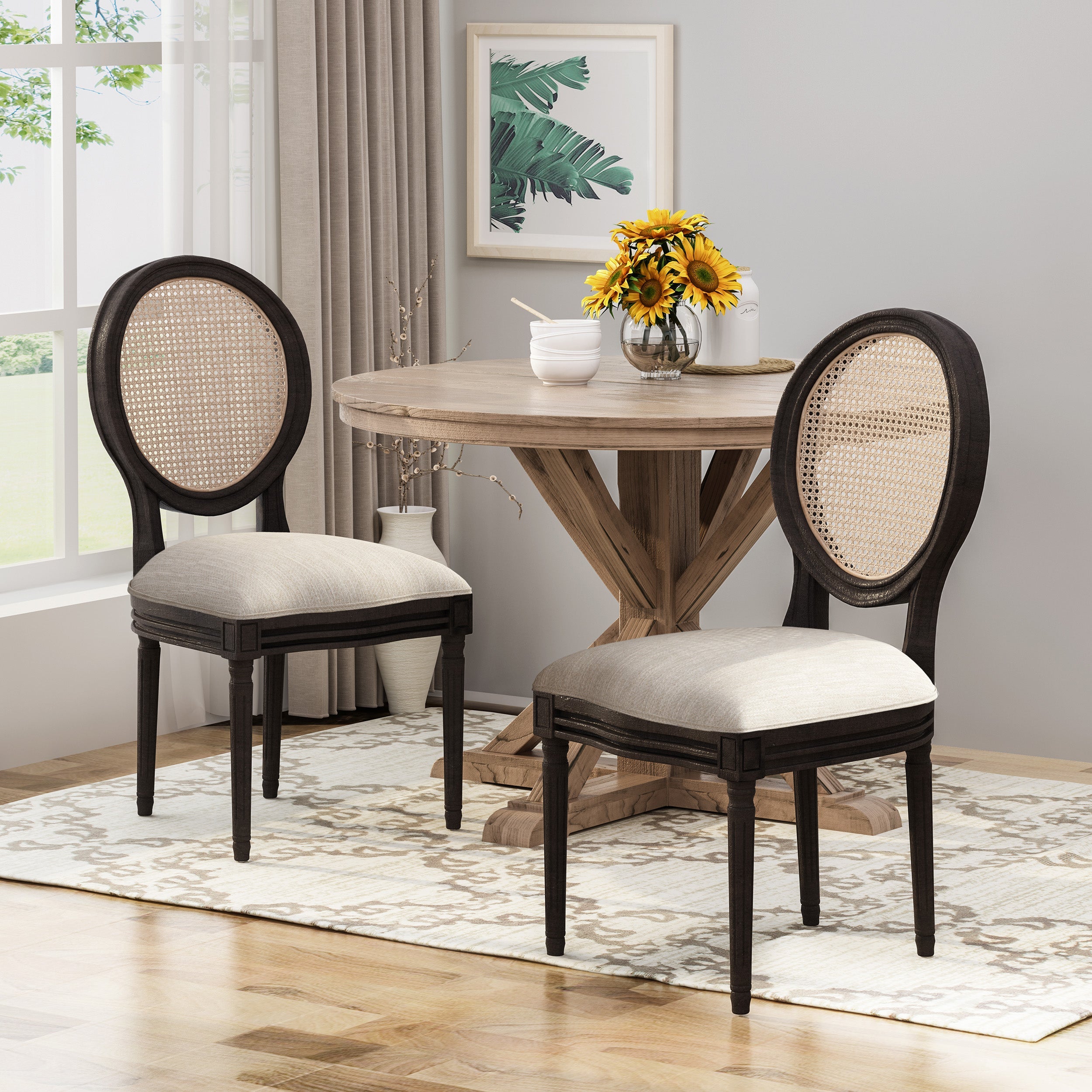 Cane Back French Country Dining Chair