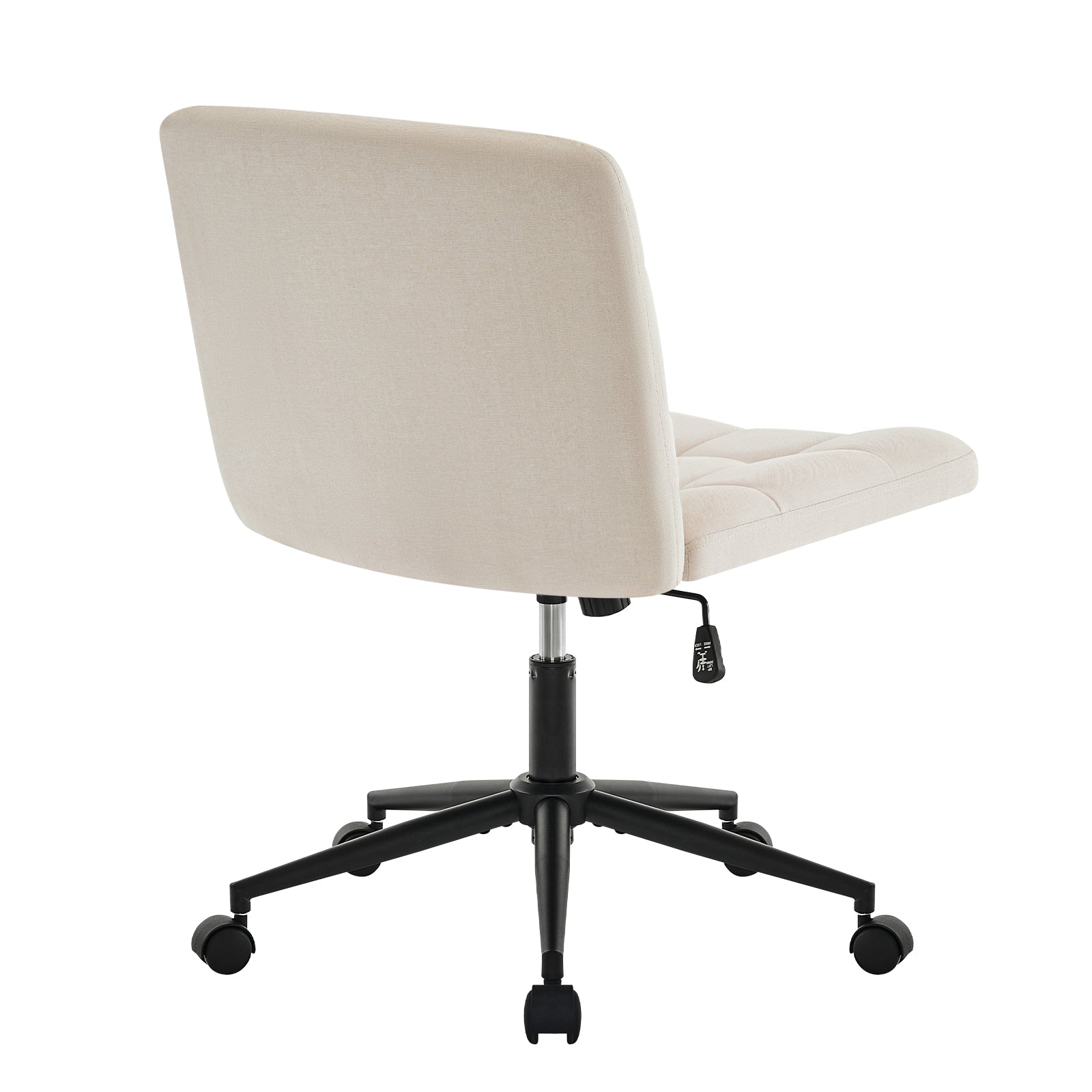 Desk Chair with Wheels, Armless Desk Chair, Adjustable Height 360° Rolling Swivel