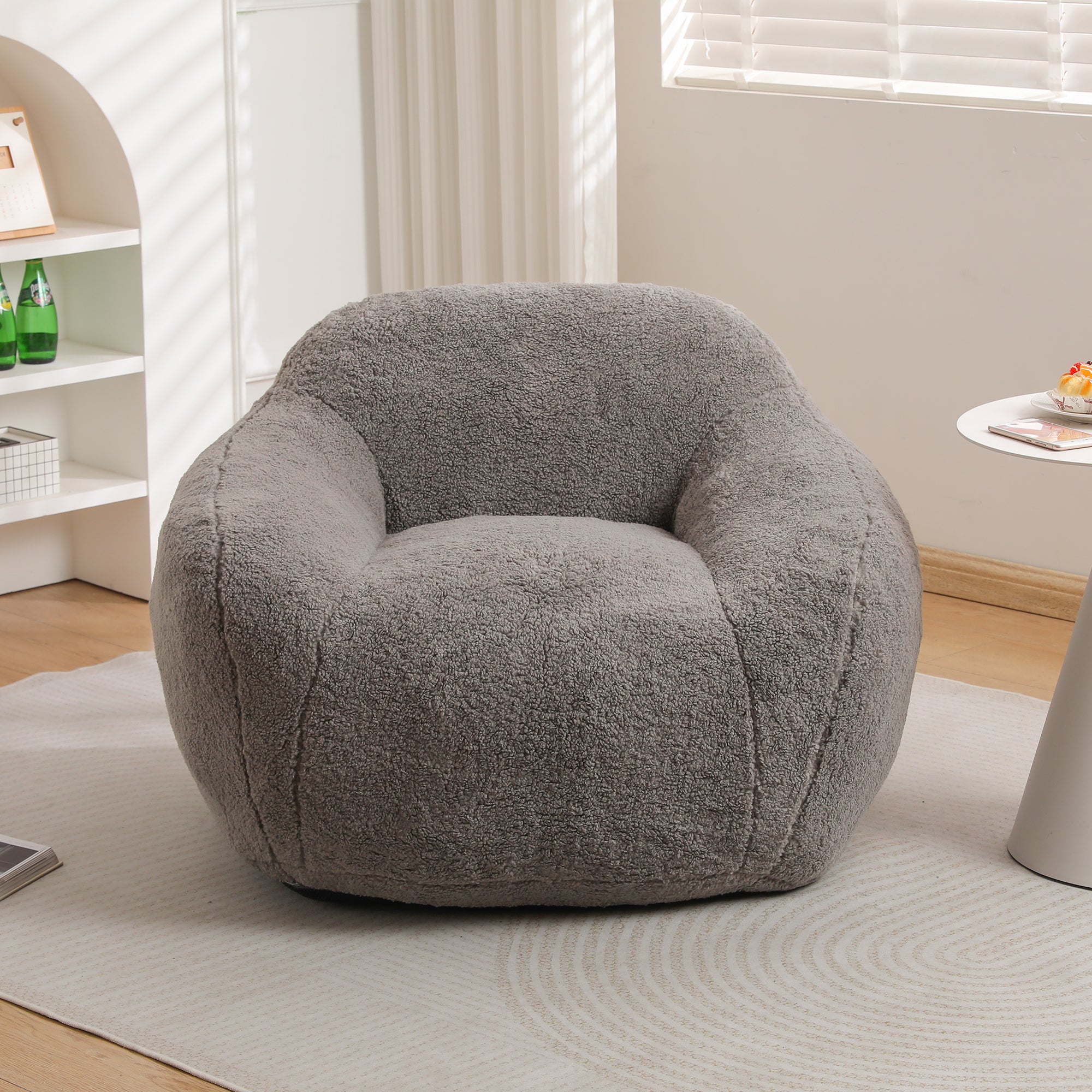 Oversized Teddy Memory Foam Bean Bag Chair