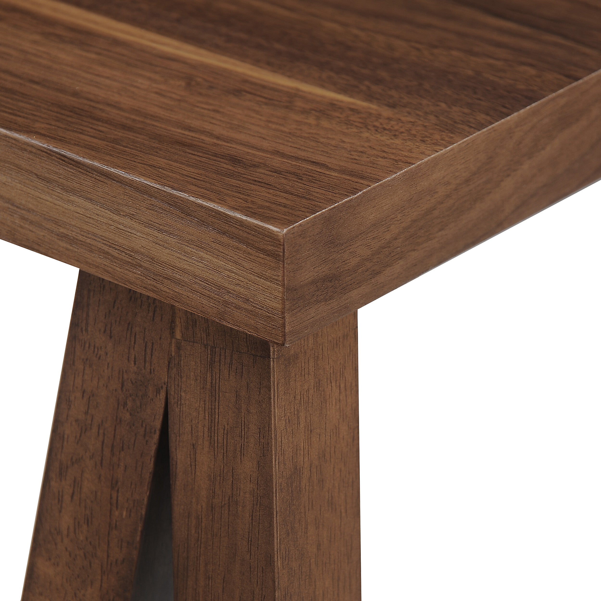 Solid Wood Sawhorse Dining Table