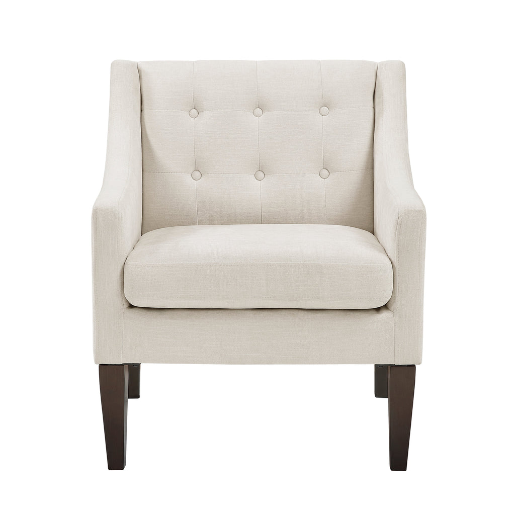 Contemporary Button Tufted Accent Chair