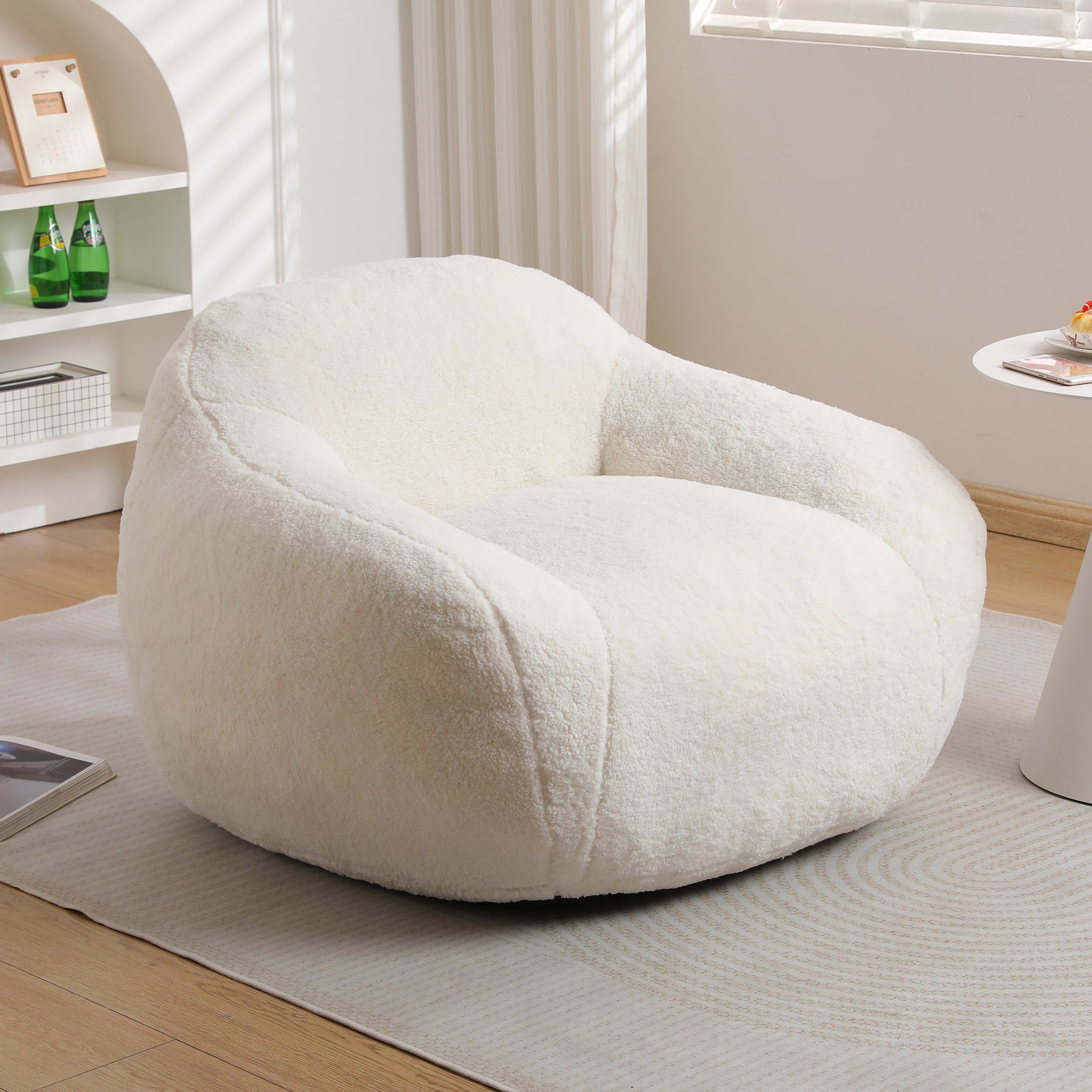Oversized Teddy Memory Foam Bean Bag Chair