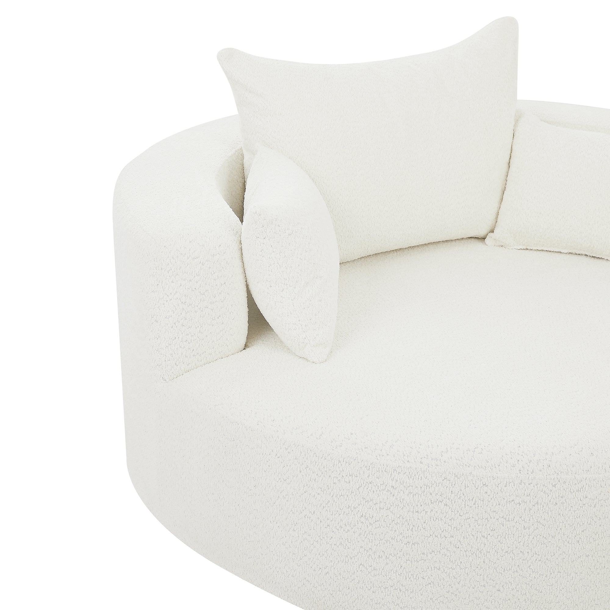 Crossley Oversized Swivel Barrel Accent Chair