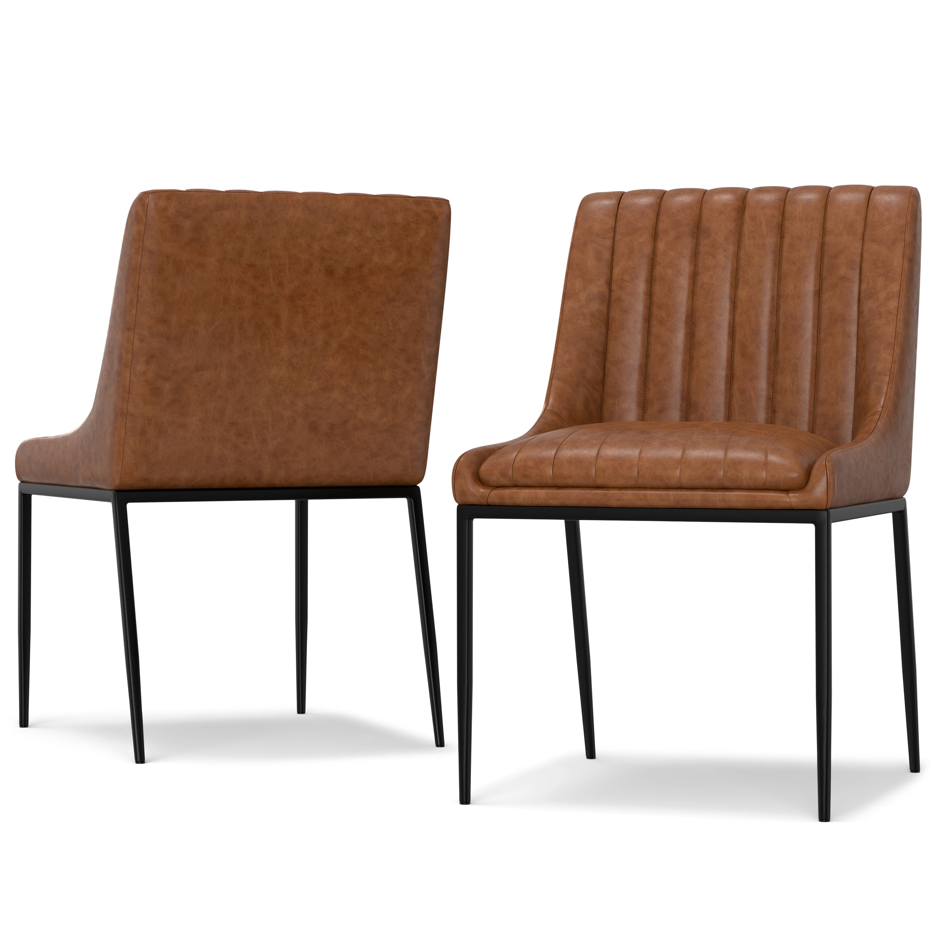 Melody Faux Leather Dining Chair, Set of 2