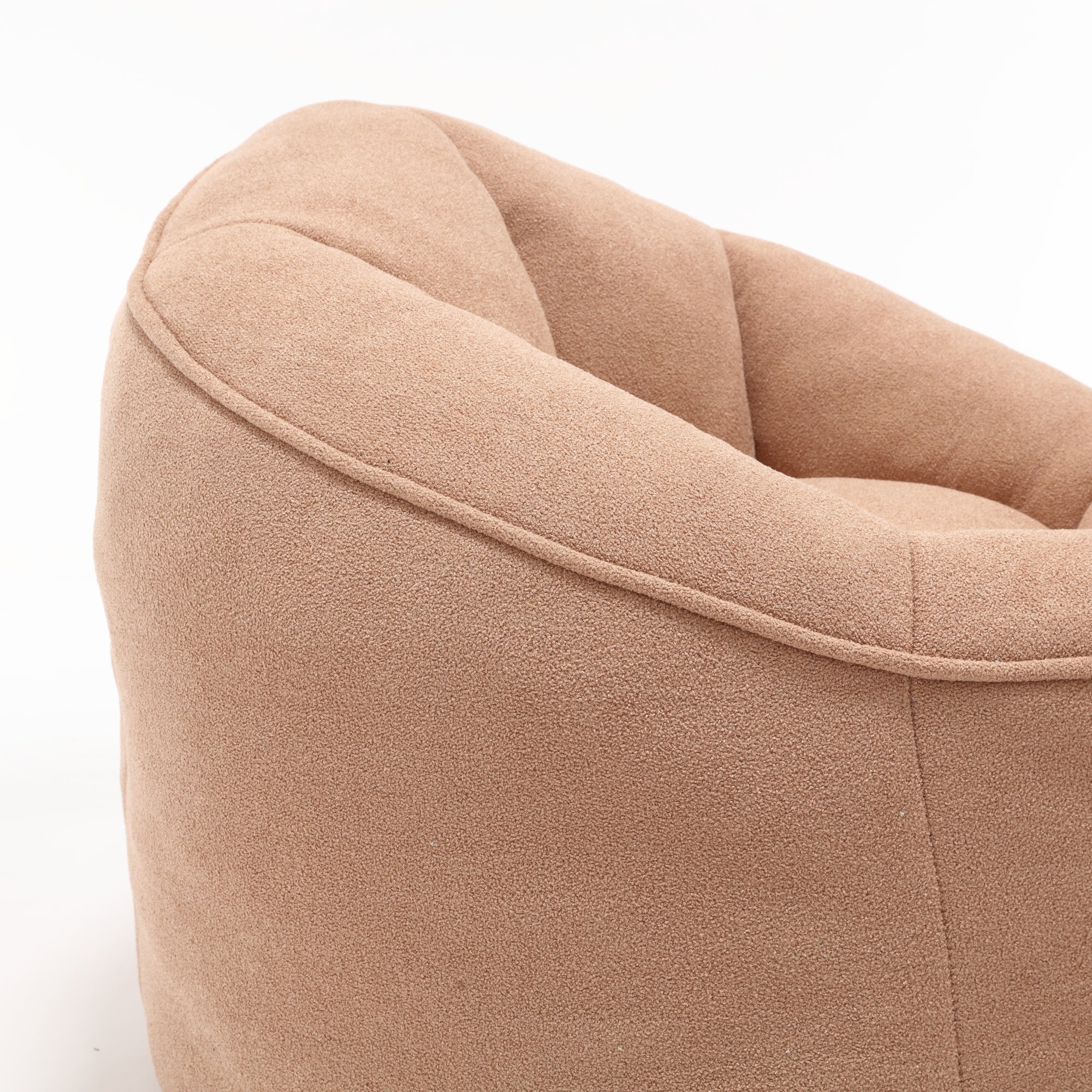 Bean Bag Sofa Chair with High-Pressure Foam and Footrest