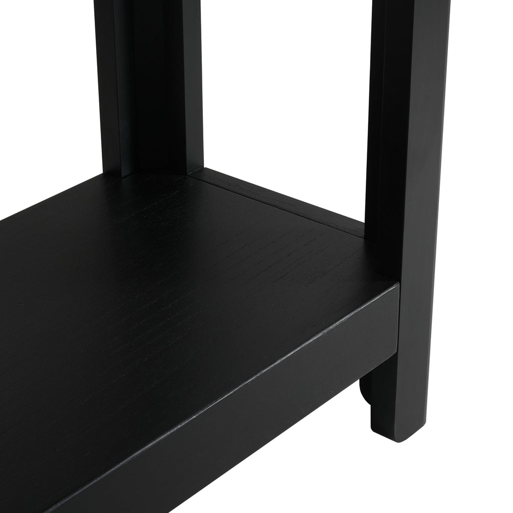Modern Farmhouse Minimalist Rounded Console Table