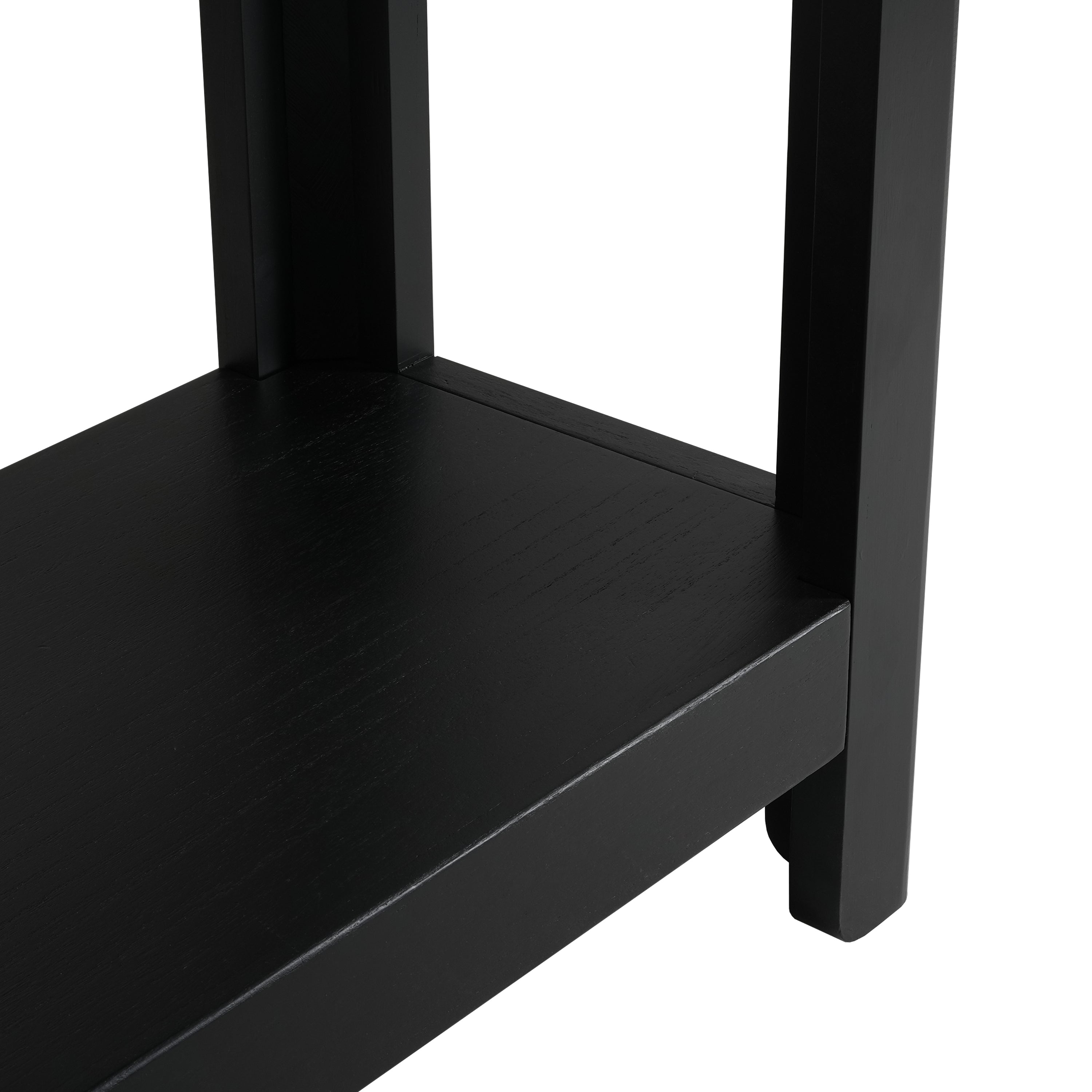 Modern Farmhouse Minimalist Rounded Console Table