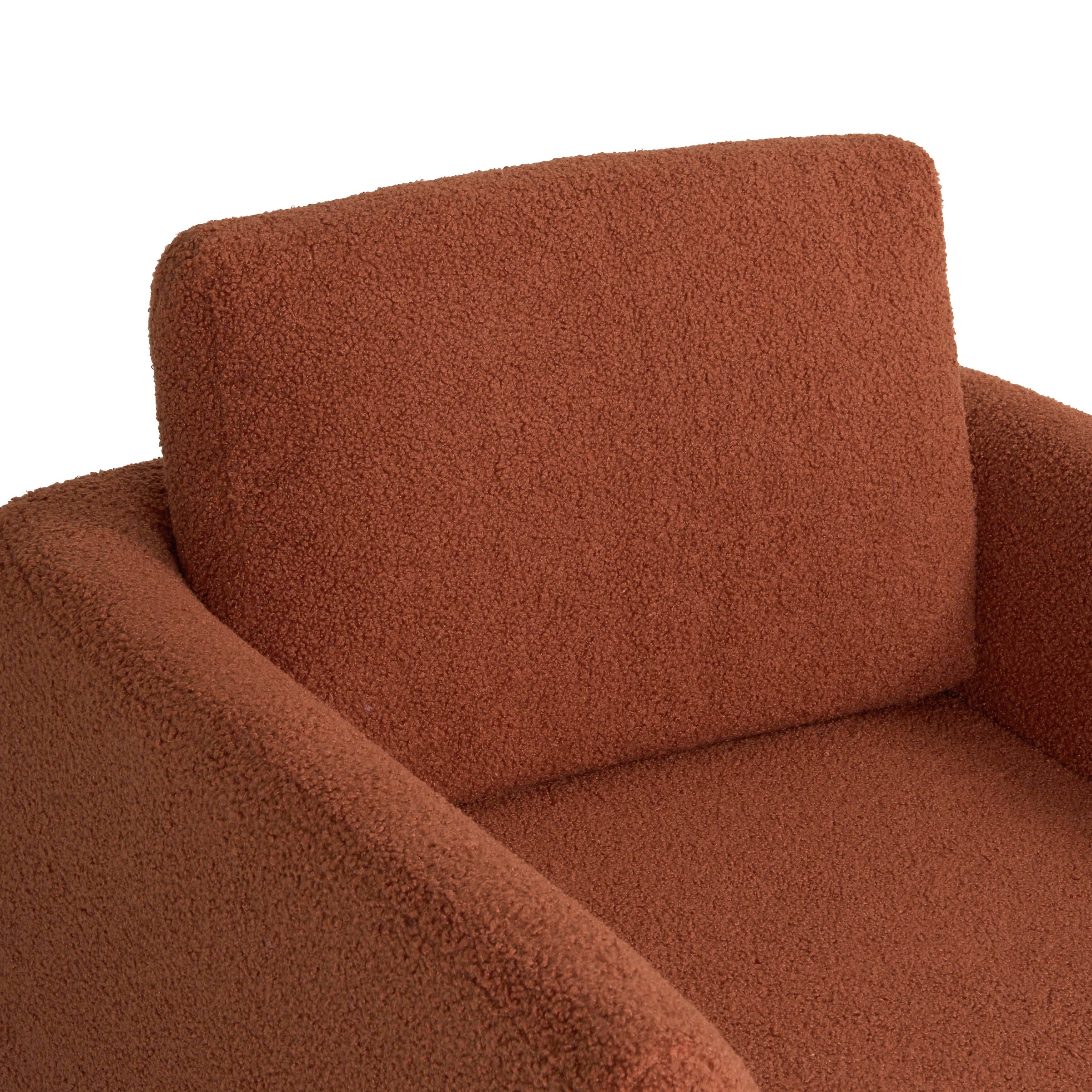 Hartswell Teddy Sherpa Modern Swivel Accent Chair