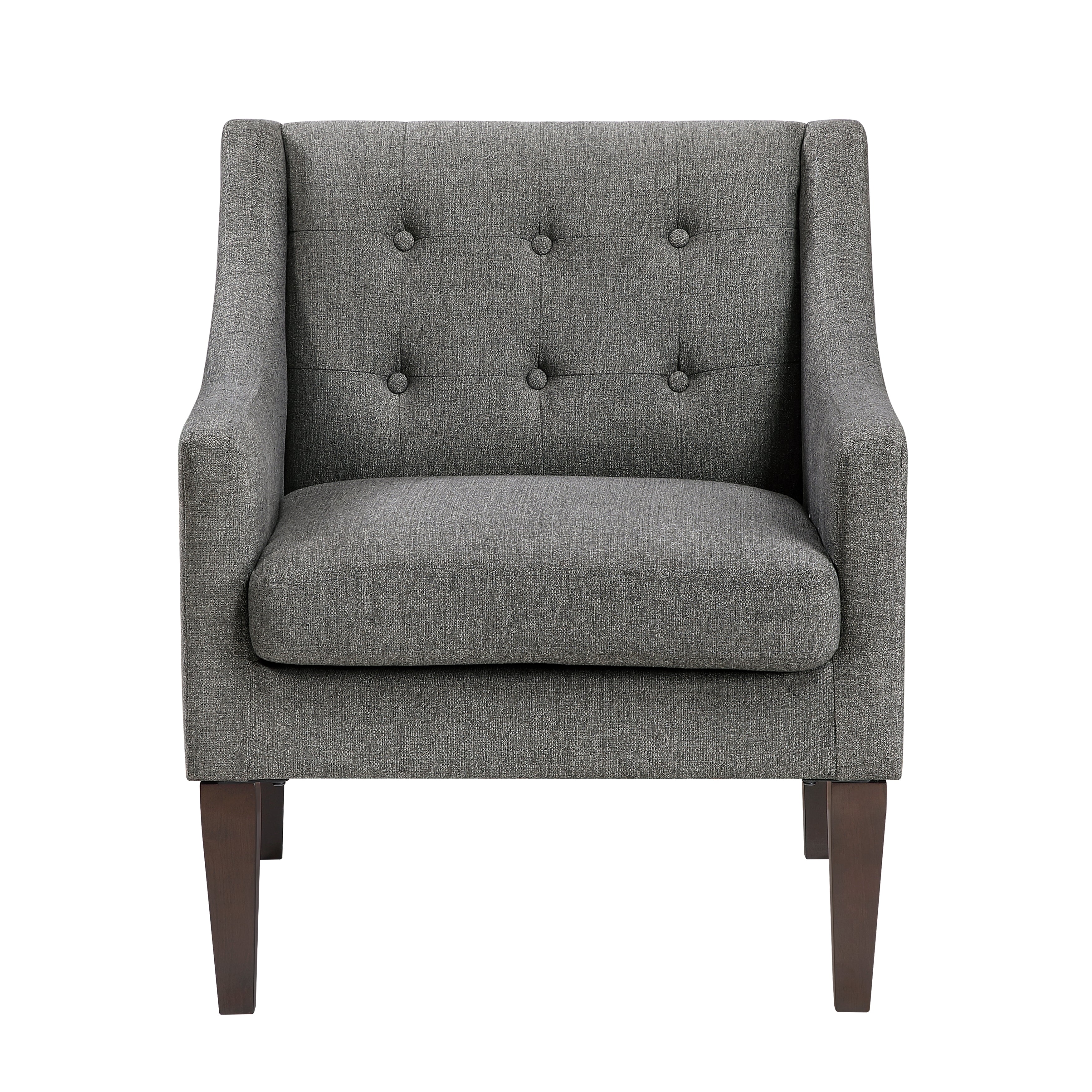 Contemporary Button Tufted Accent Chair
