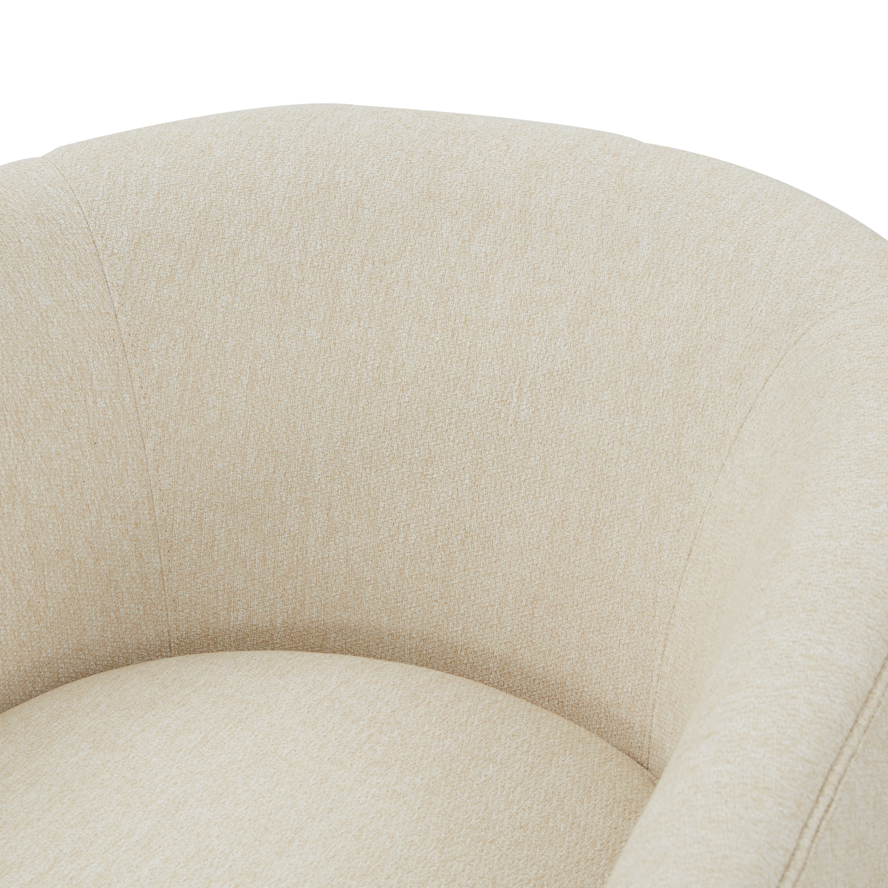 Miramar Wood Base Swivel Club Accent Chair