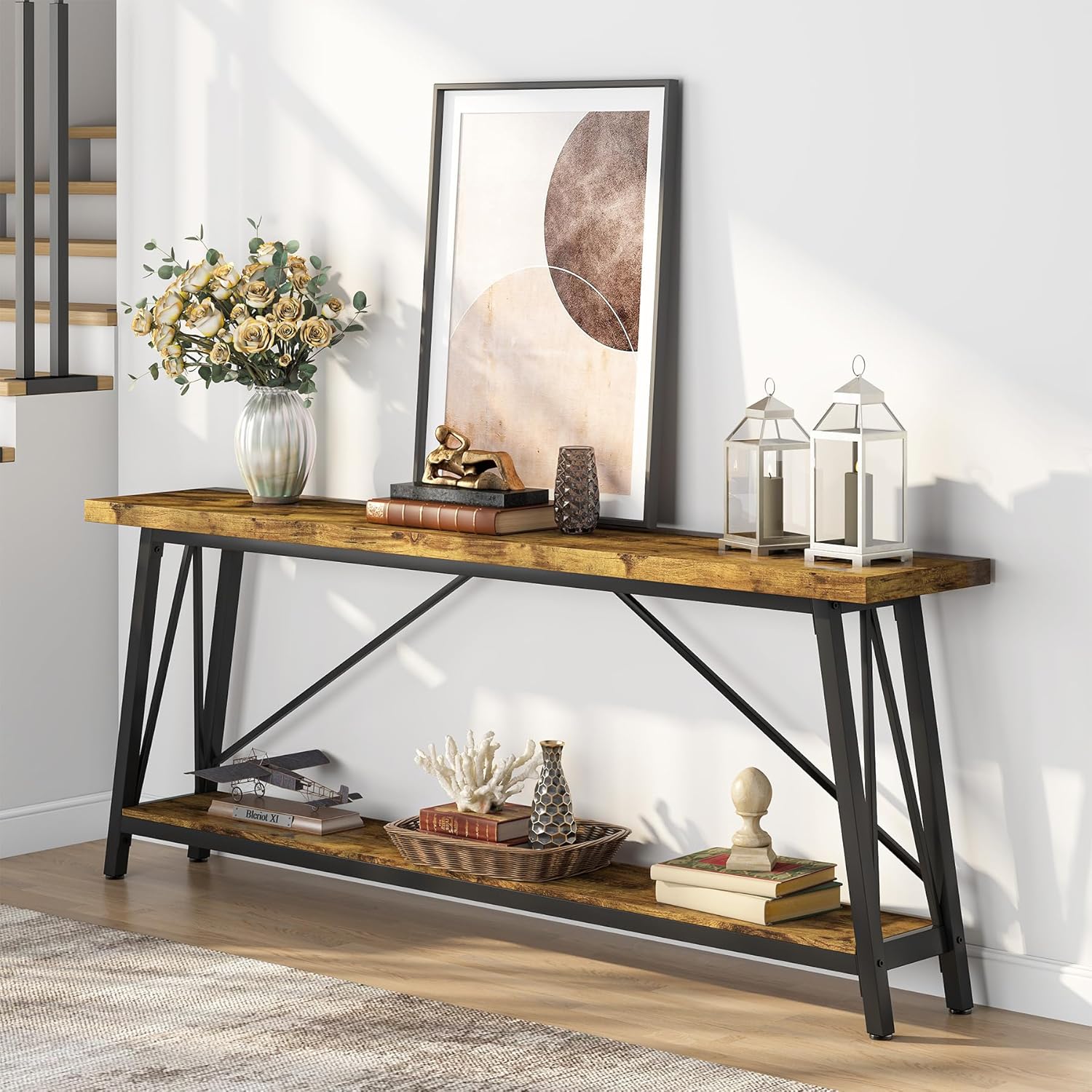 Millstone Industrial Sofa Table