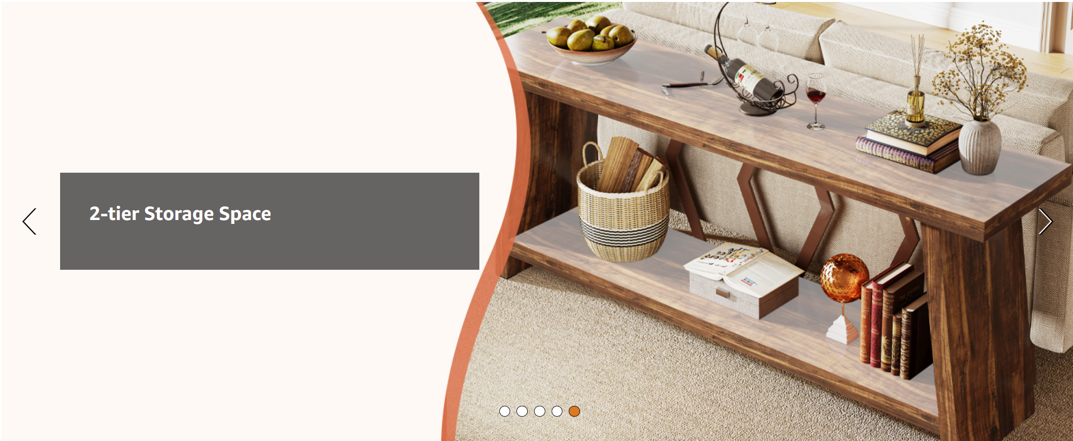 Fenwick Farmhouse 2-Tier Console Table
