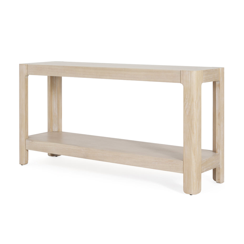 Modern Farmhouse Minimalist Rounded Console Table