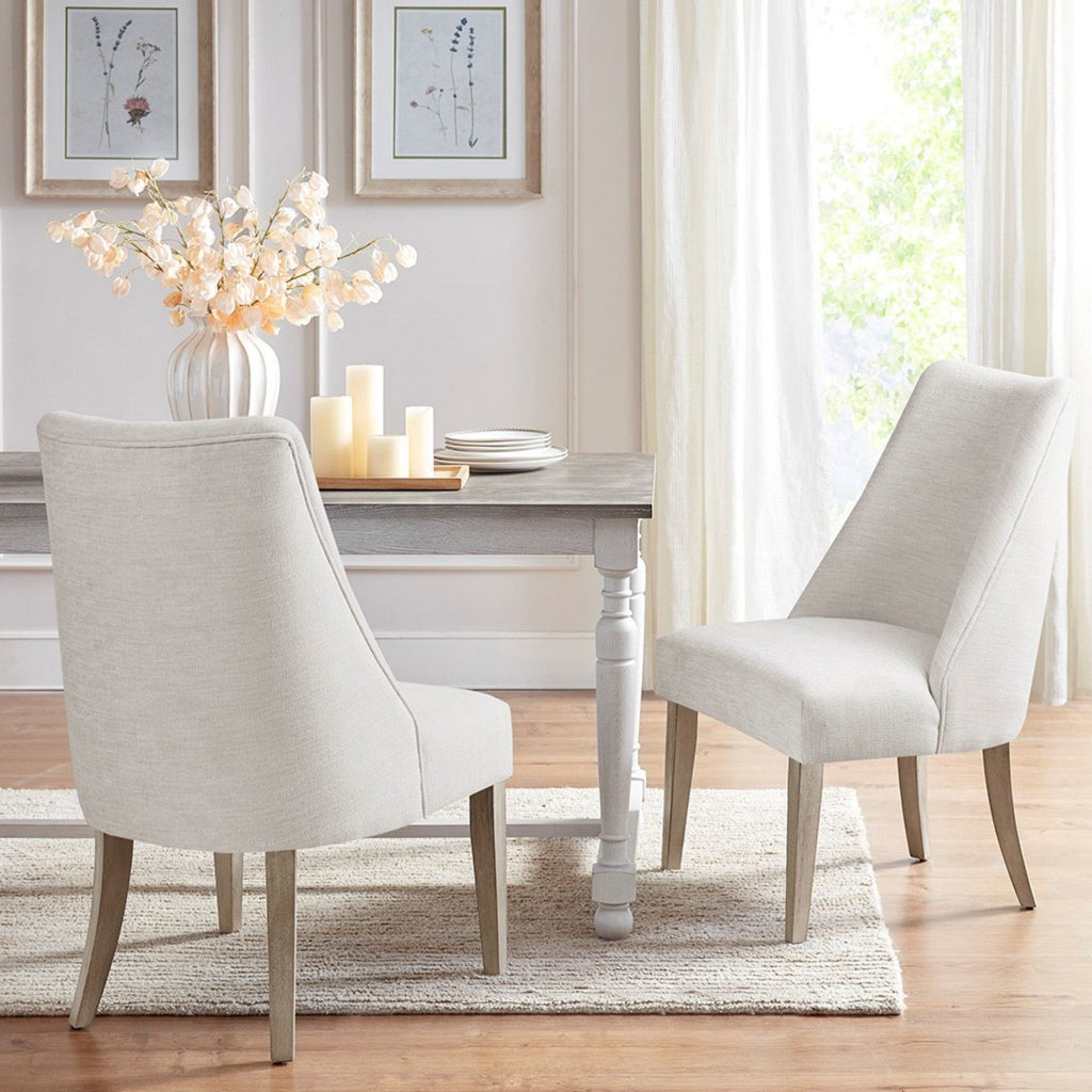 Upholstered High Back Dining Chair, Set of 2