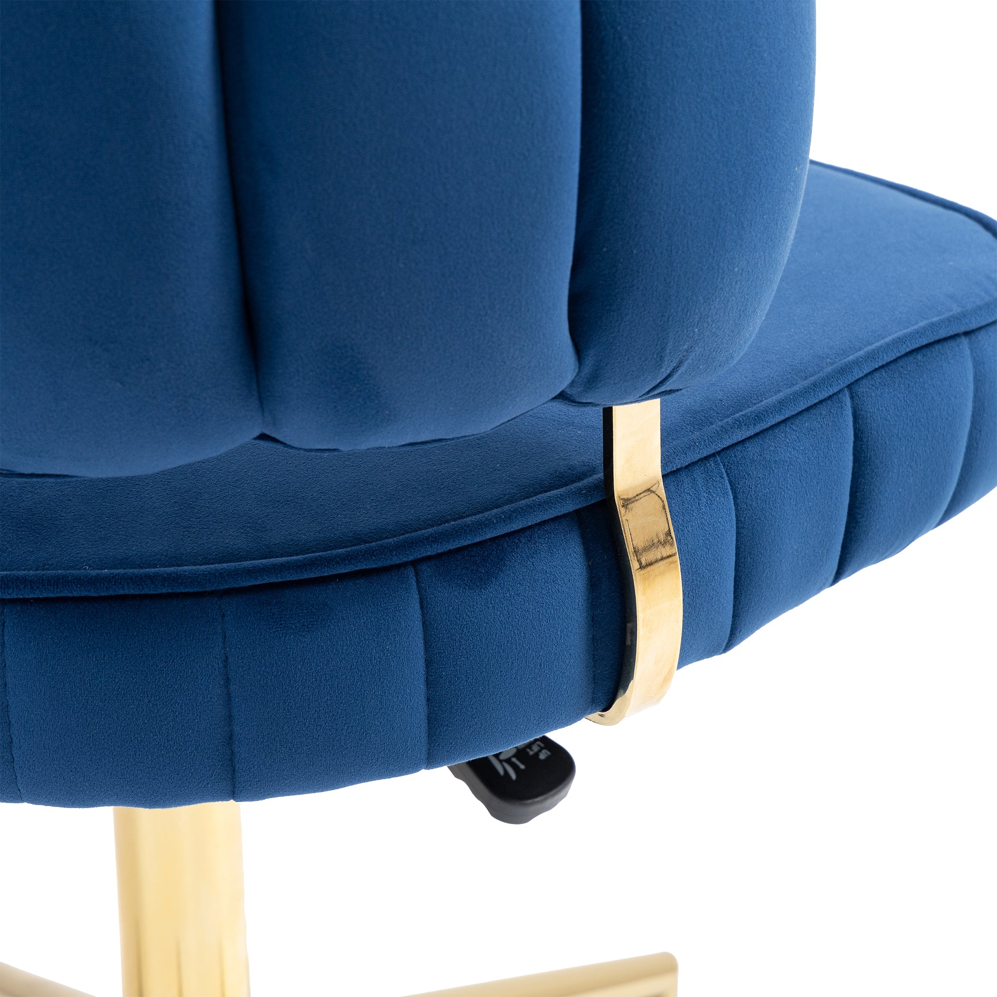 Modern Velvet Home Office Desk Chair with Adjustable Height and Swivel Wheels