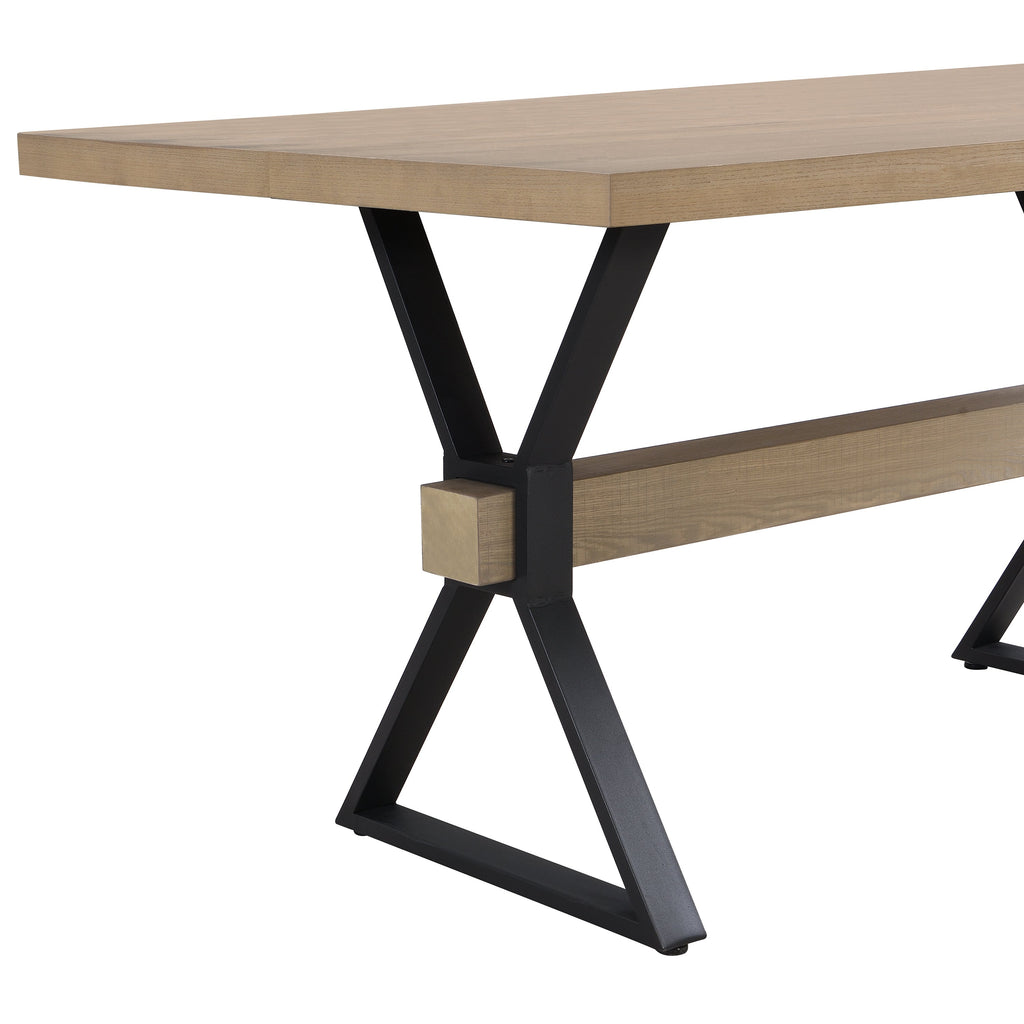 Hartsdale Farmhouse X-Shaped Dining Table