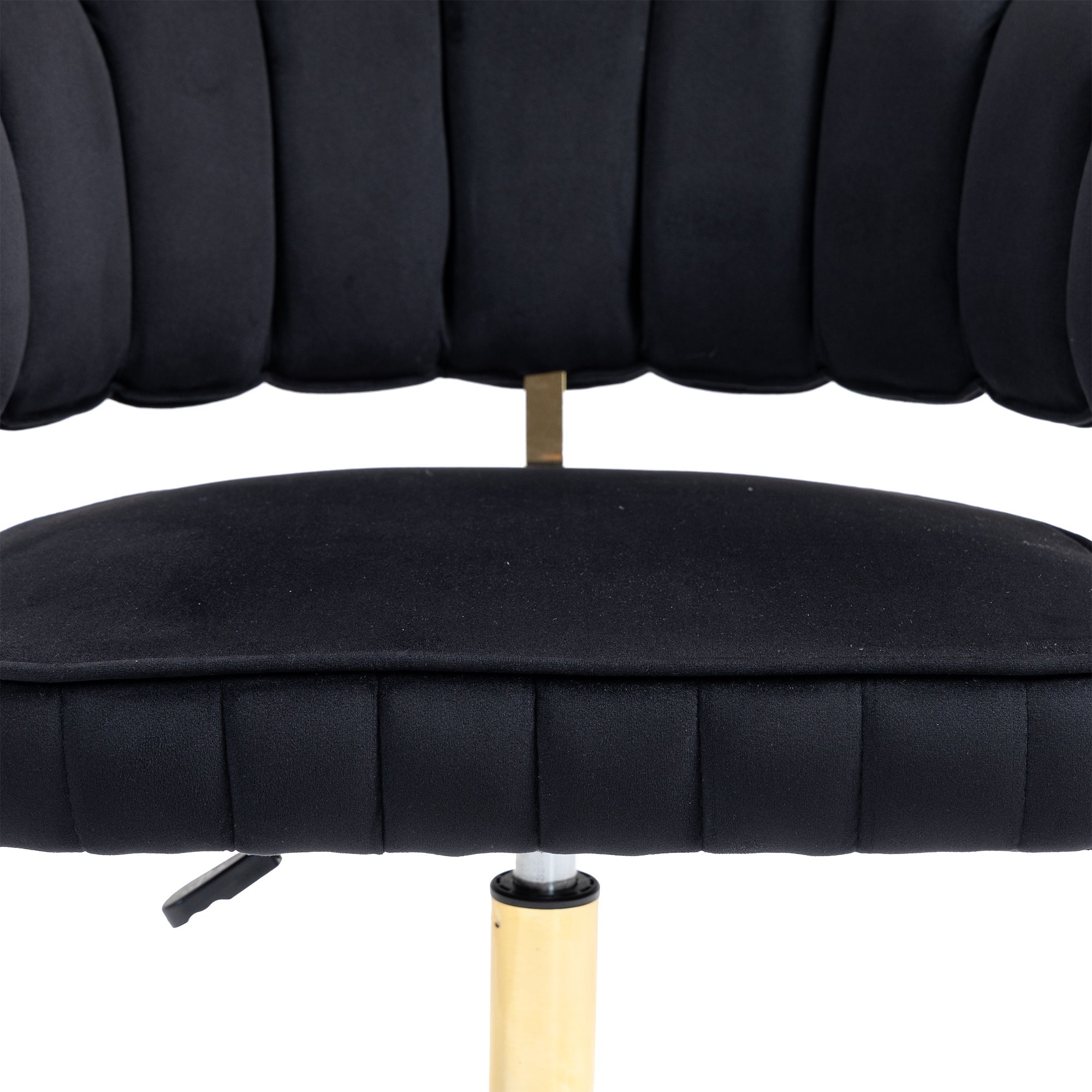 Modern Velvet Home Office Desk Chair with Adjustable Height and Swivel Wheels