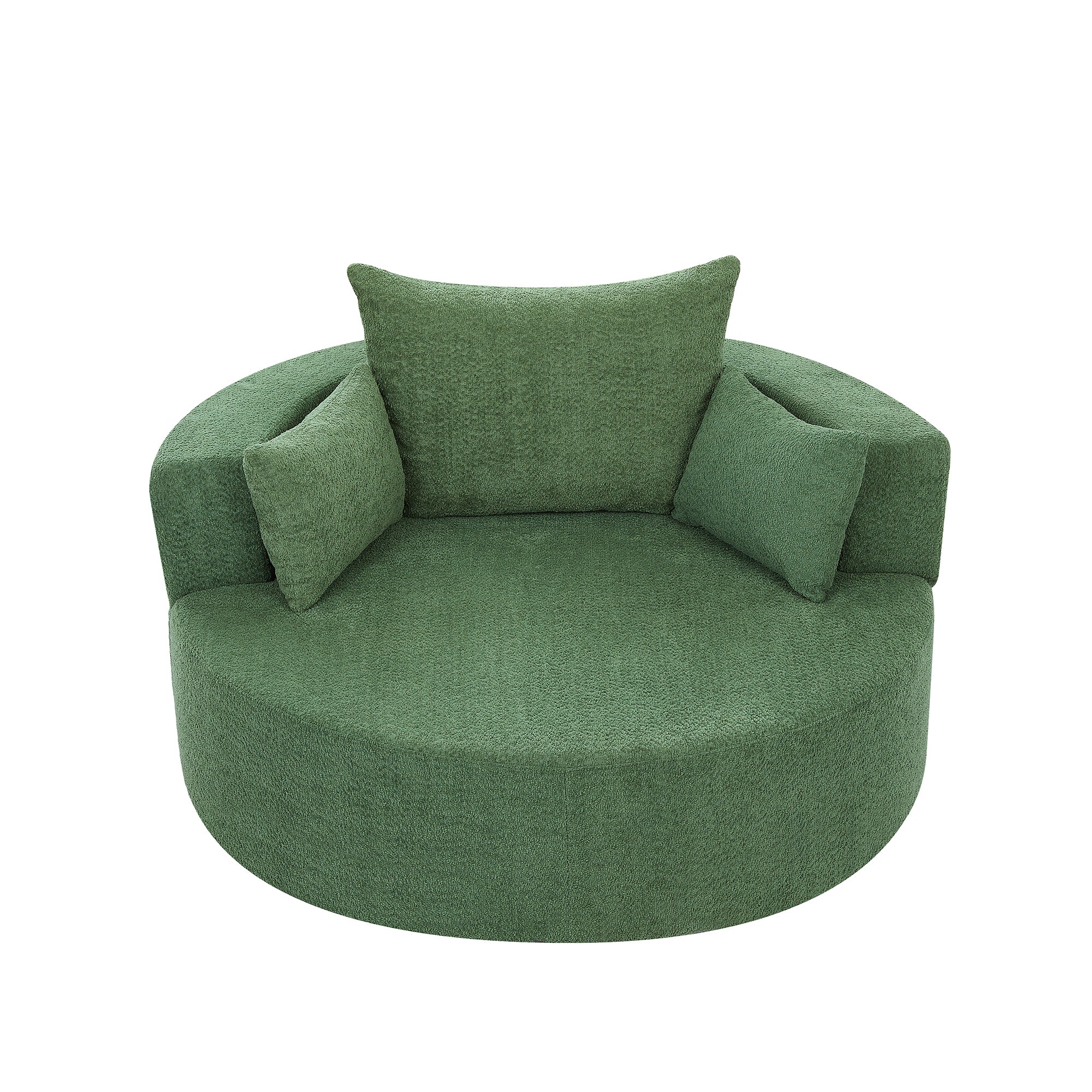 Crossley Oversized Swivel Barrel Accent Chair
