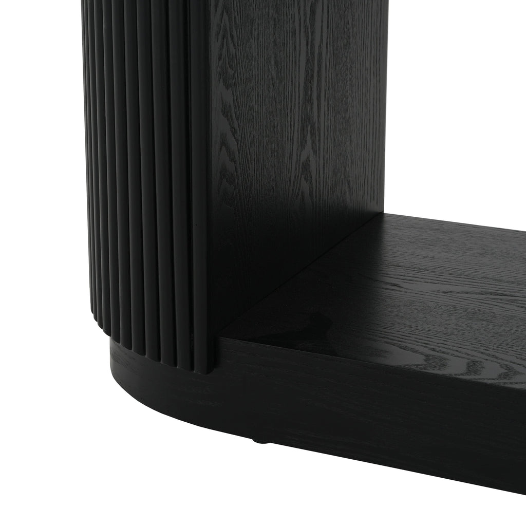 Modern Entryway Console Table with Open Shelf