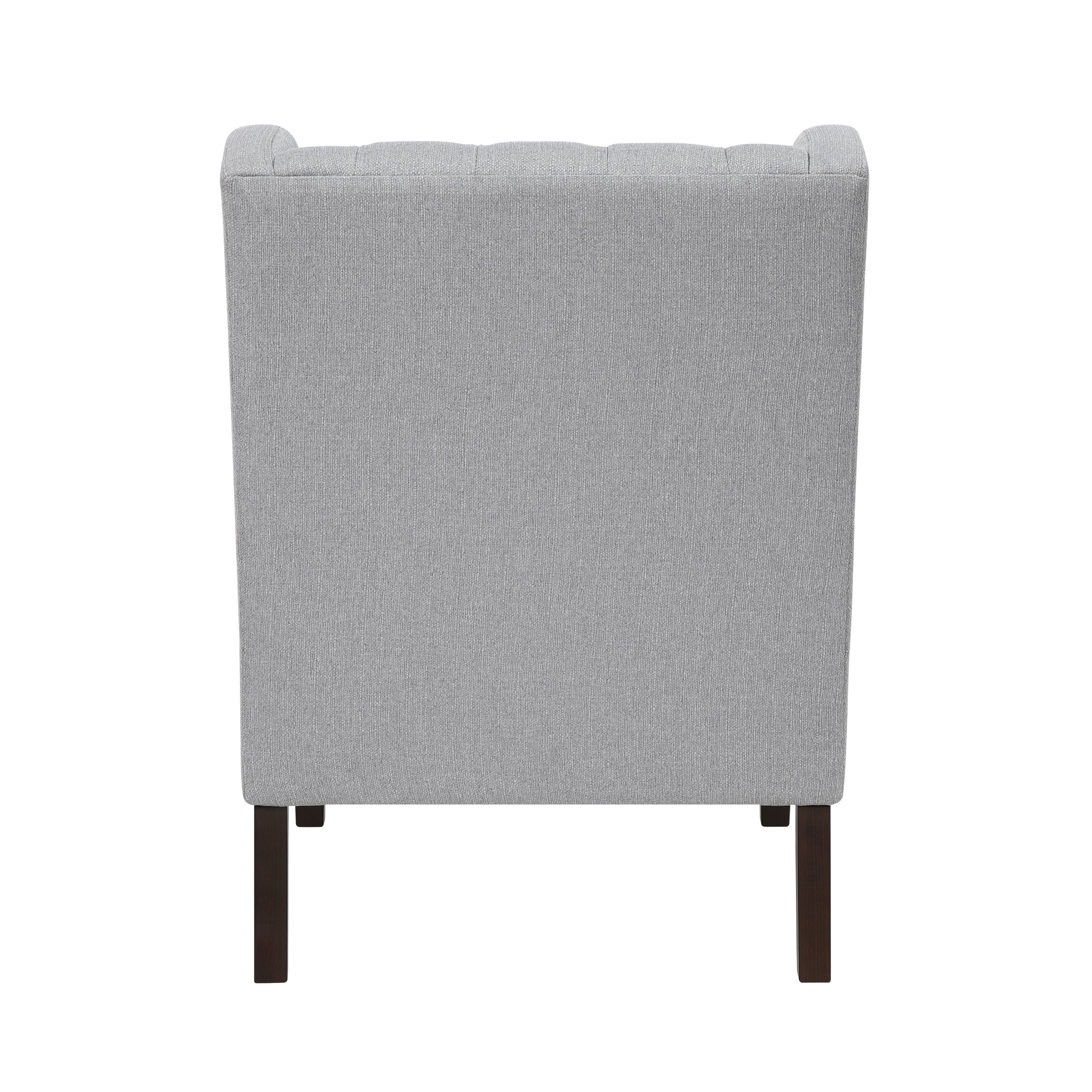 Button-Tufted Upholstered High Back Accent Chair