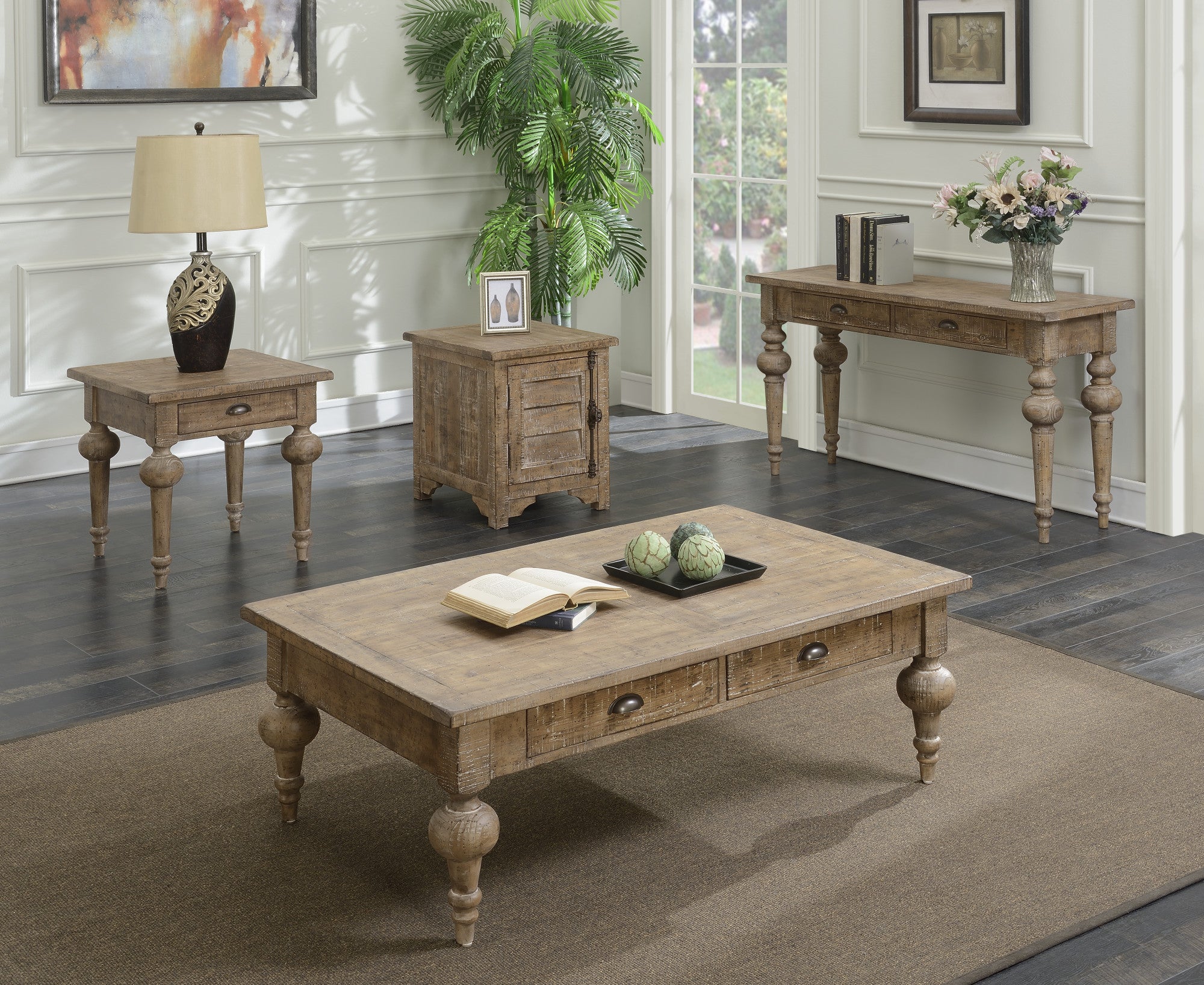 Ludin Taupe Sofa Table