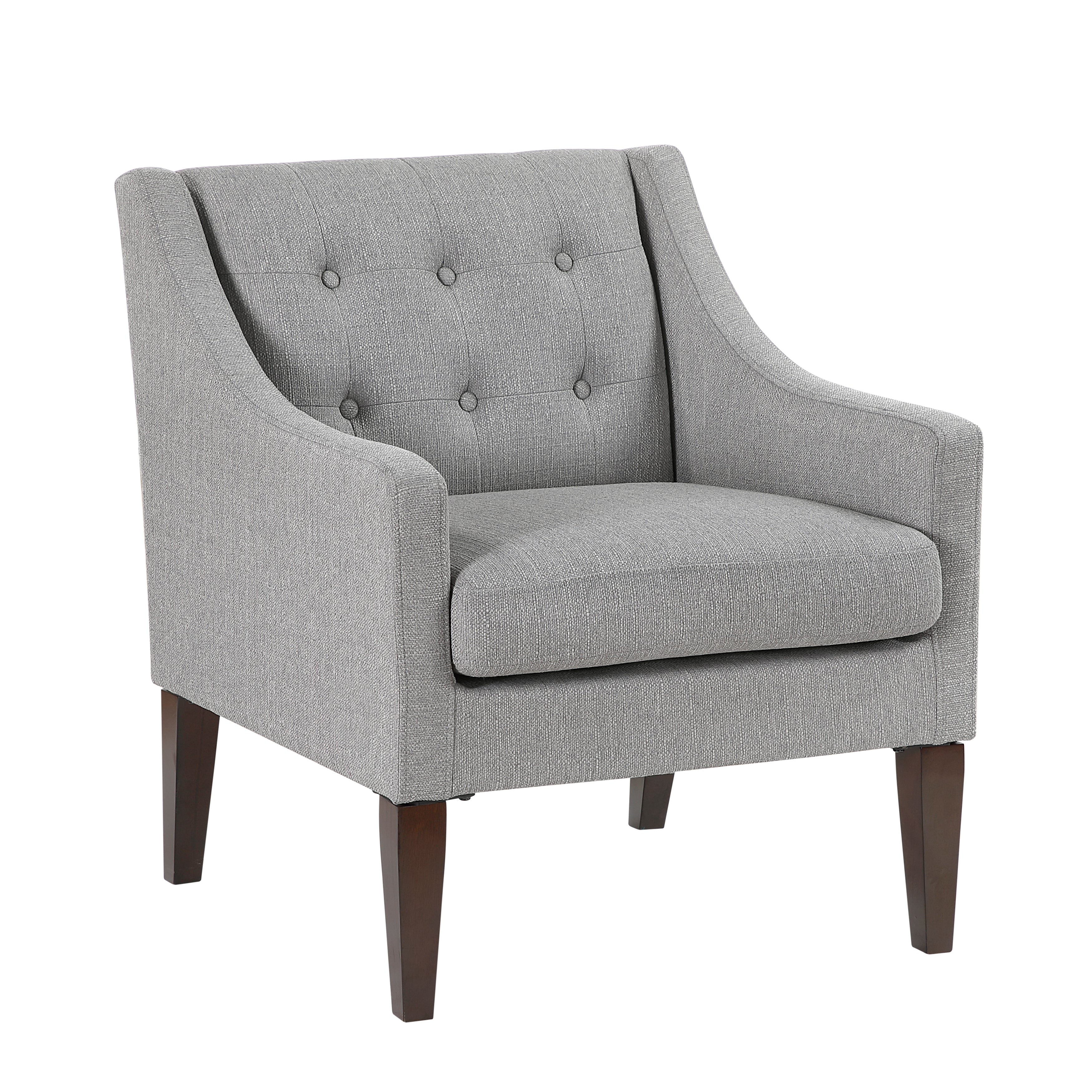 Contemporary Button Tufted Accent Chair