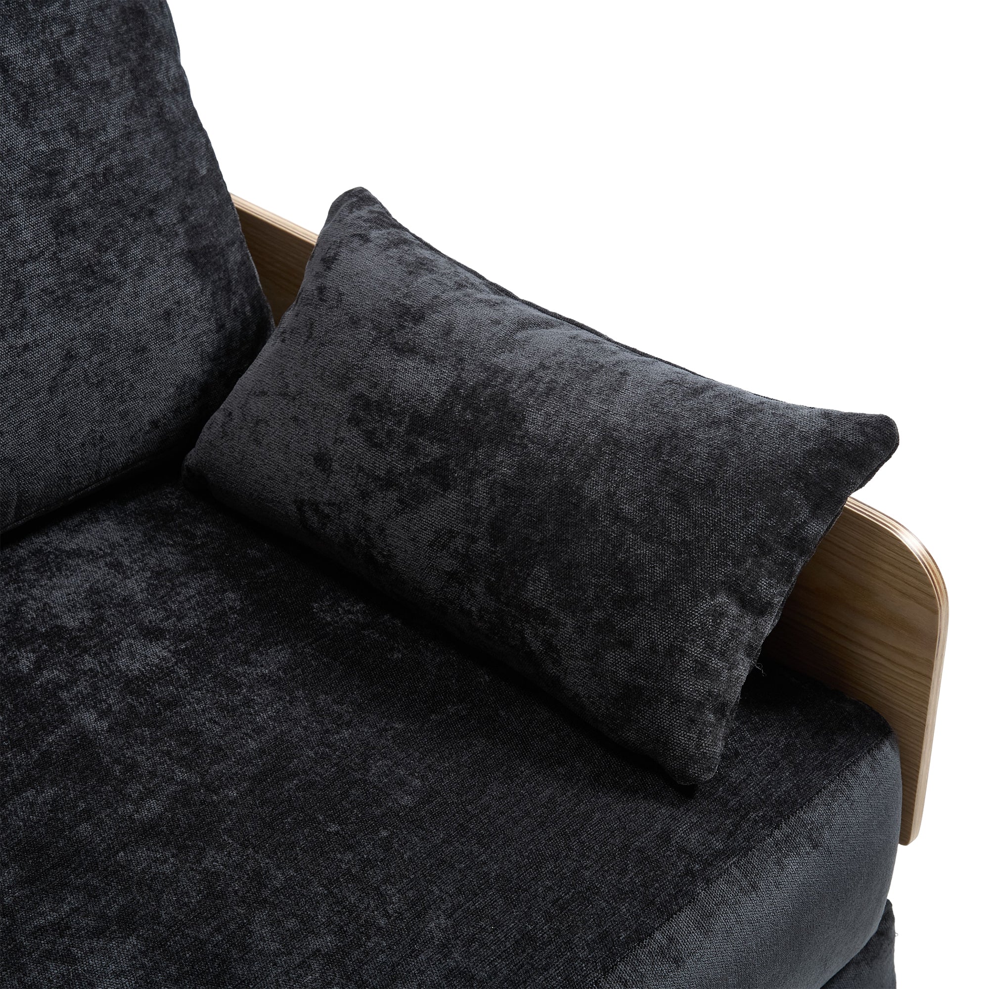 Mid-Century Modern Chenille Foldable Sofa Bed Recliner