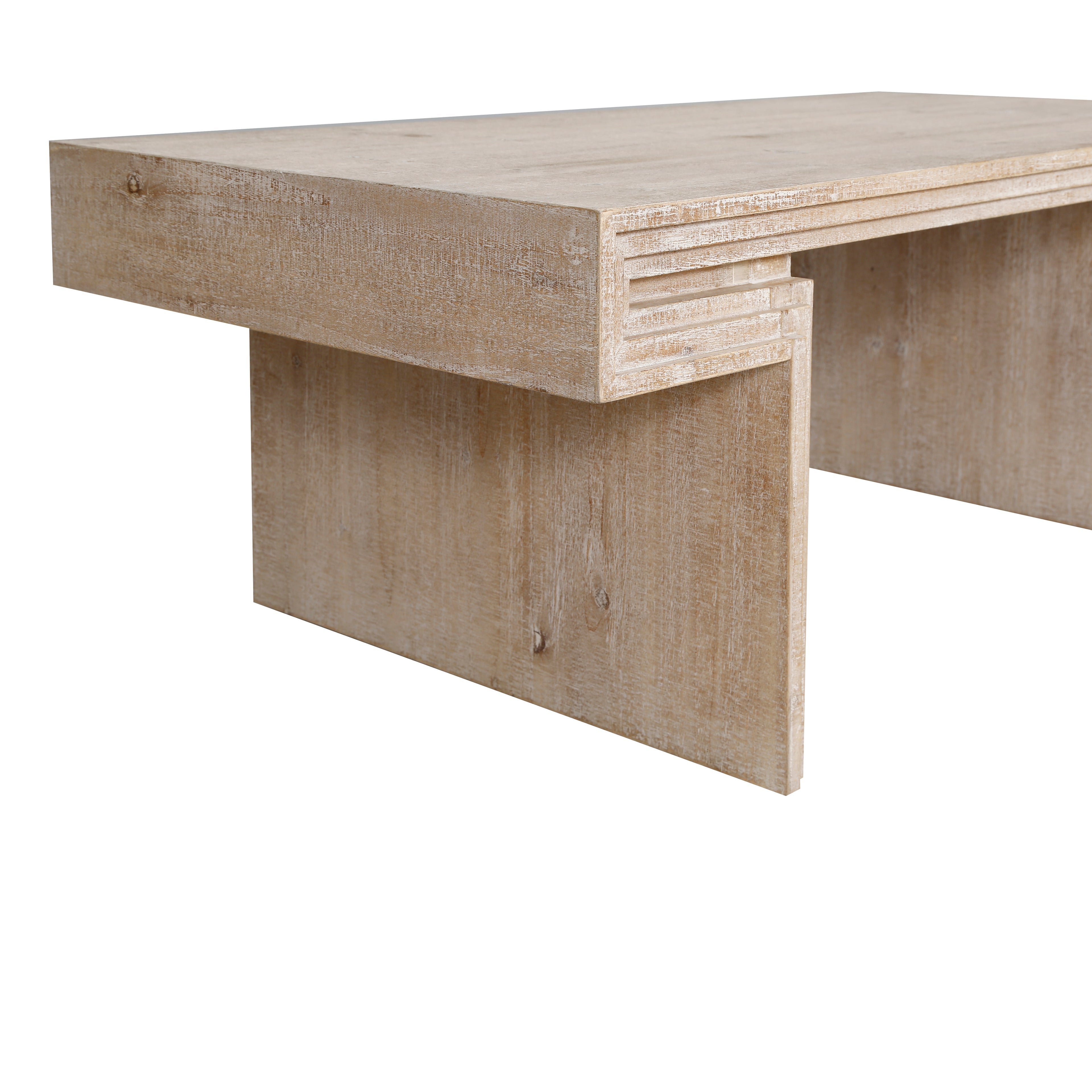 Modern Farmhouse Reclaimed Wood Texture Coffee Table