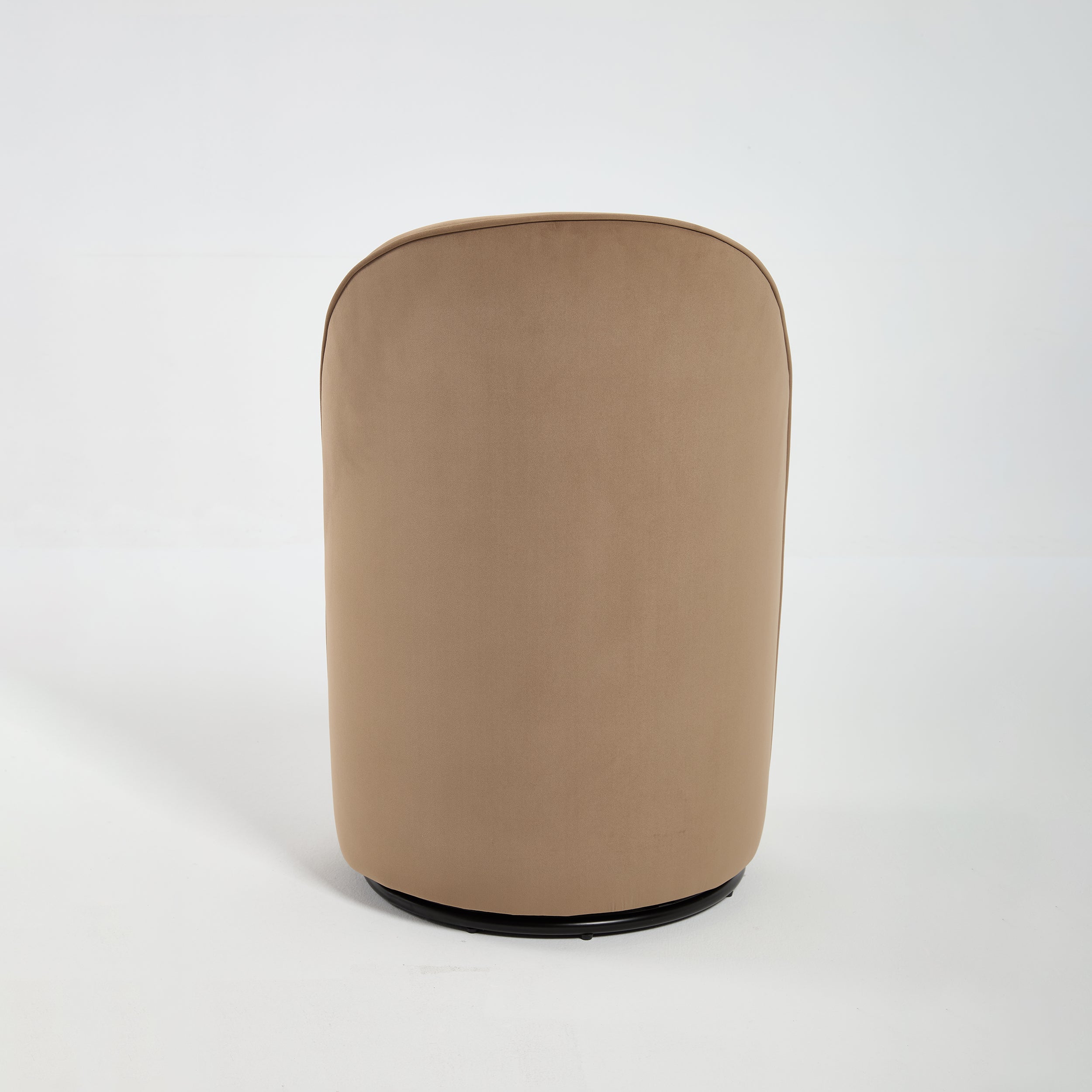 Ashcombe Mid Century Modern Round Velvet Dining Chair