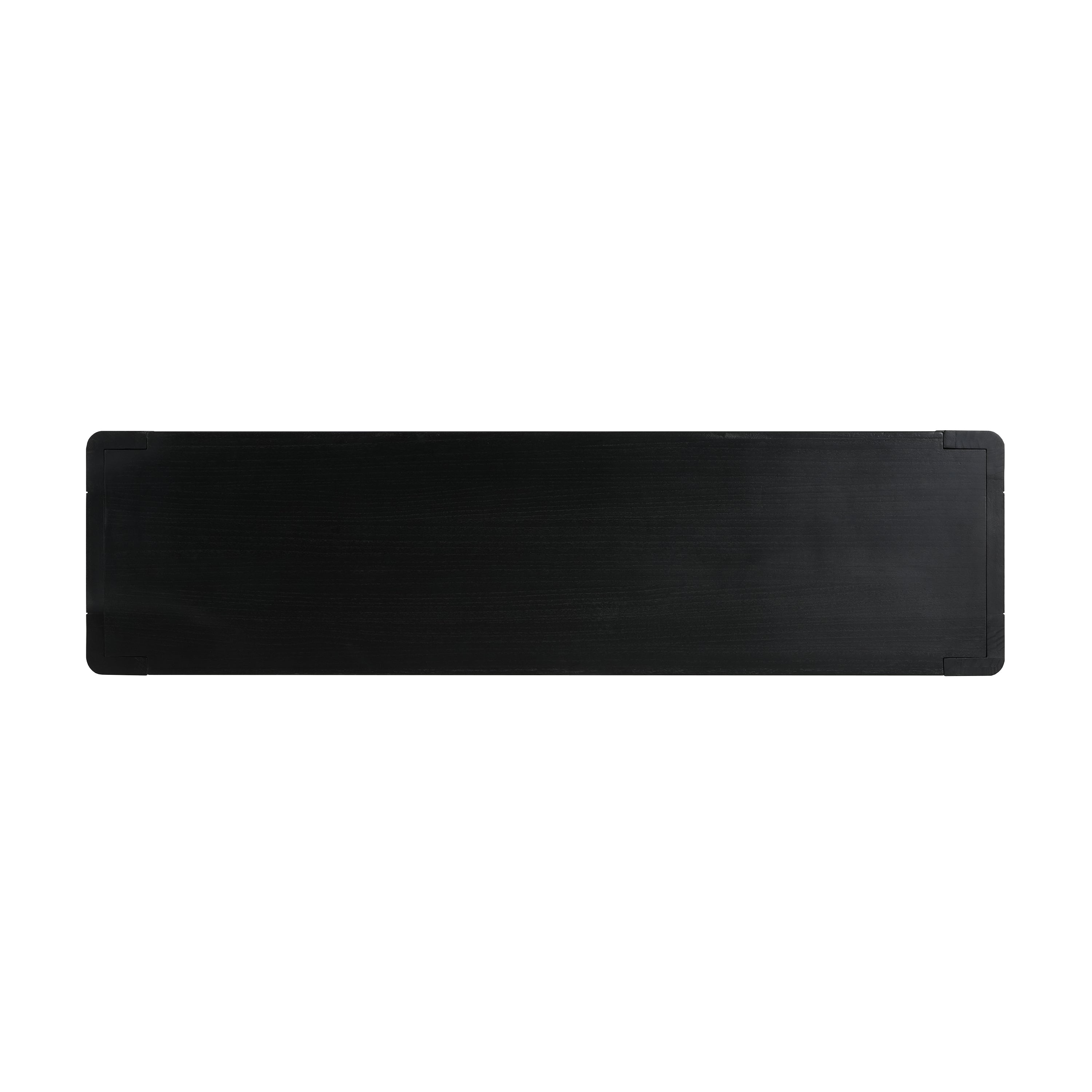 Modern Farmhouse Minimalist Rounded Console Table