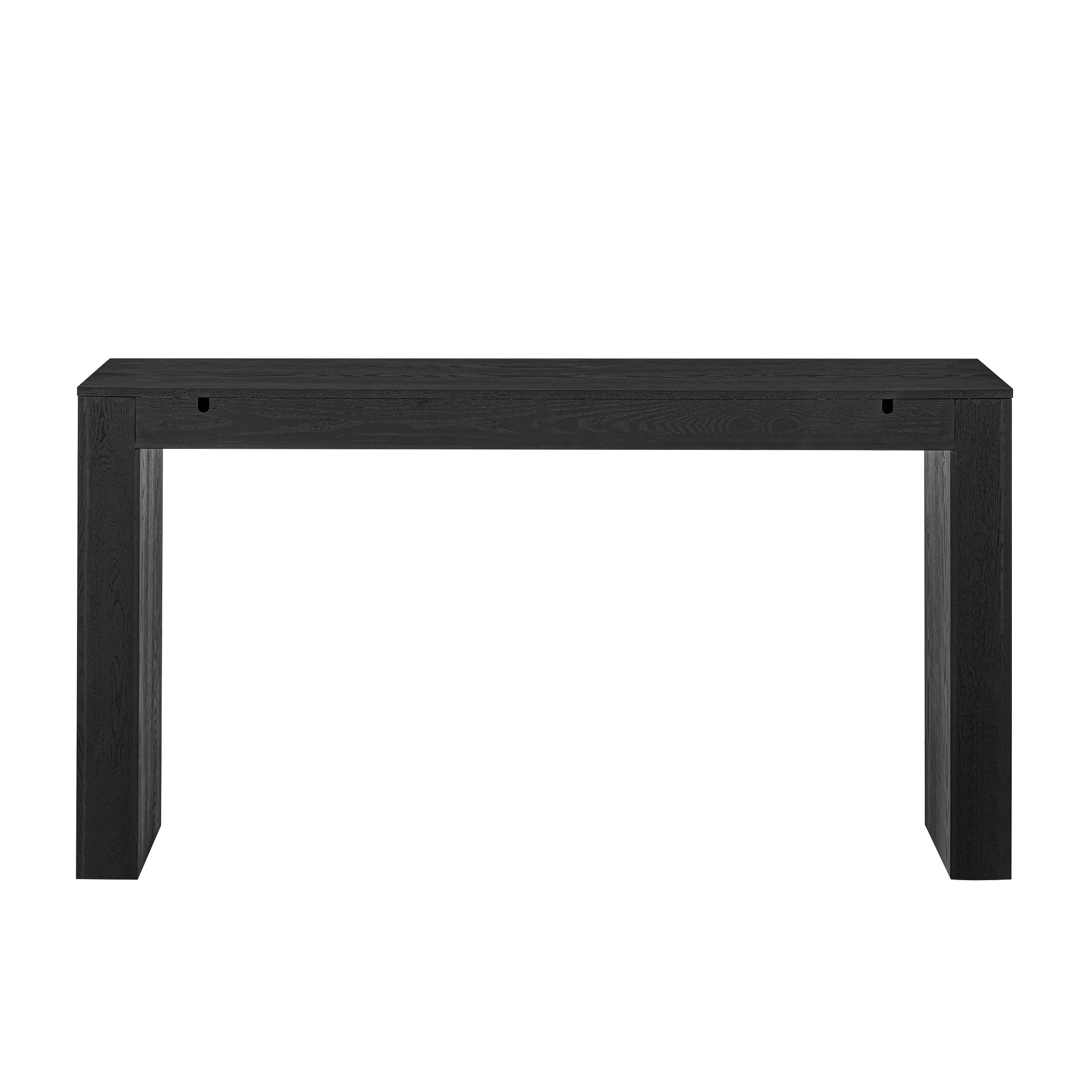 Modern Farmhouse Waterfall Console Table with 2 Concealed Drawers