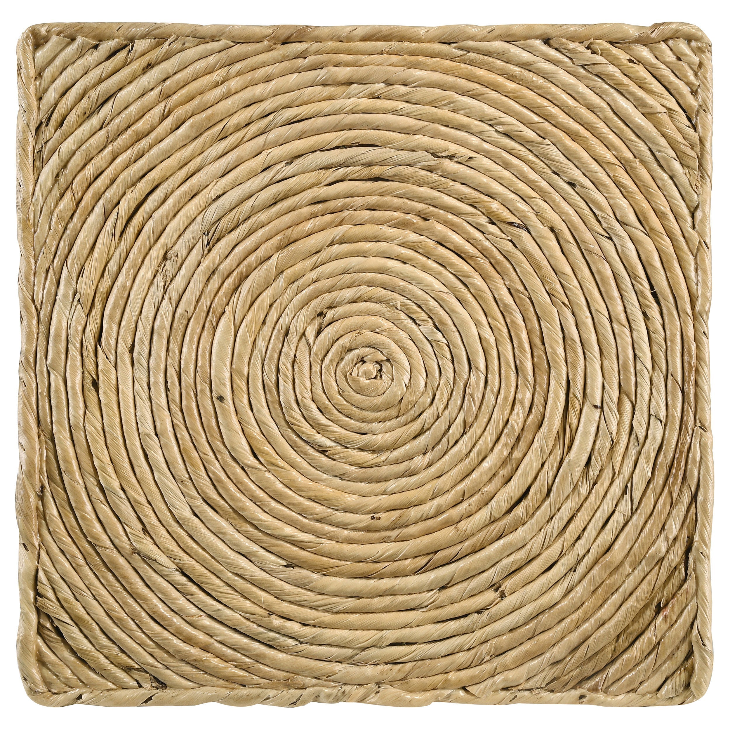 Mize Natural Woven Rattan Round Coffee Table