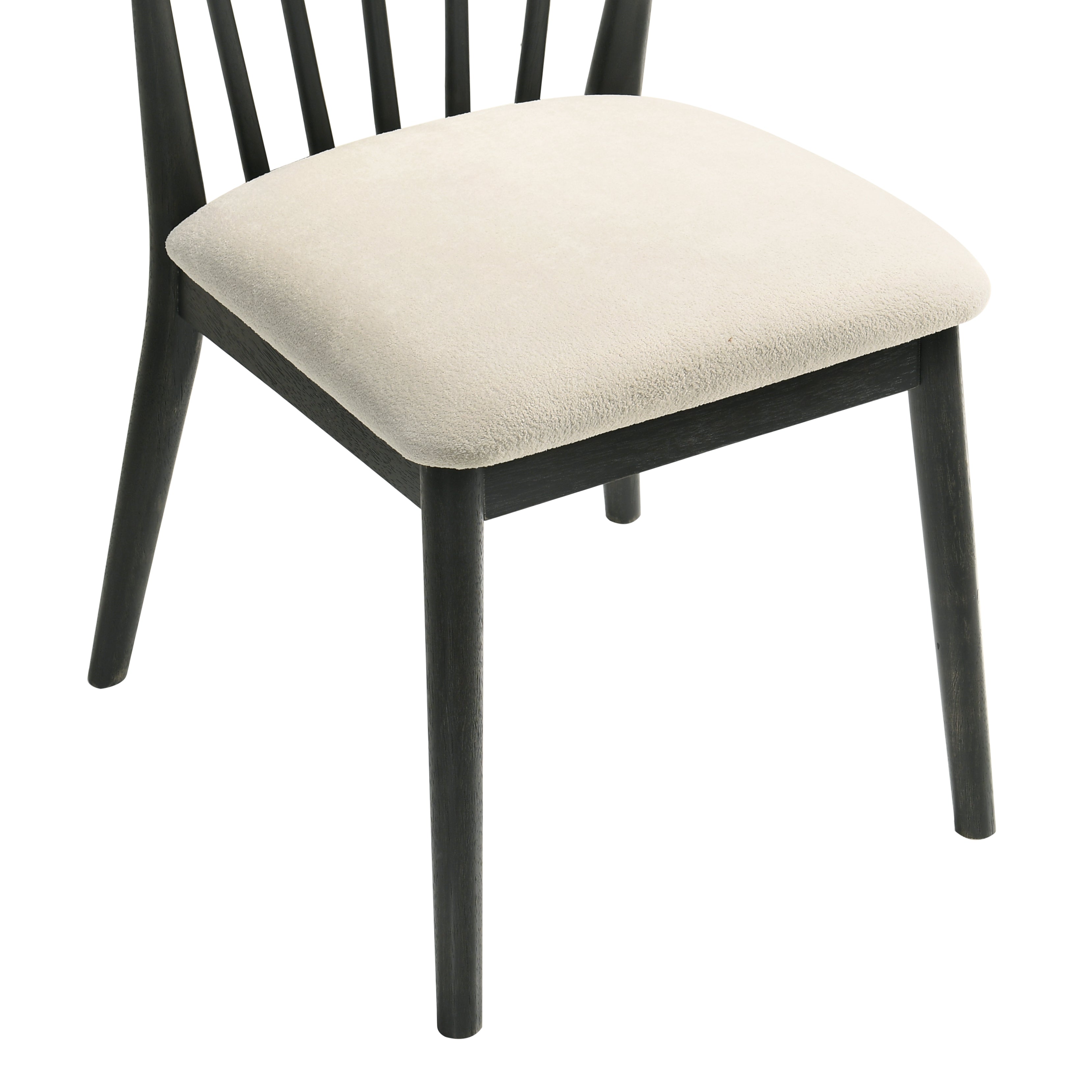Modern Spindle Back Dining Chairs, Set of 2