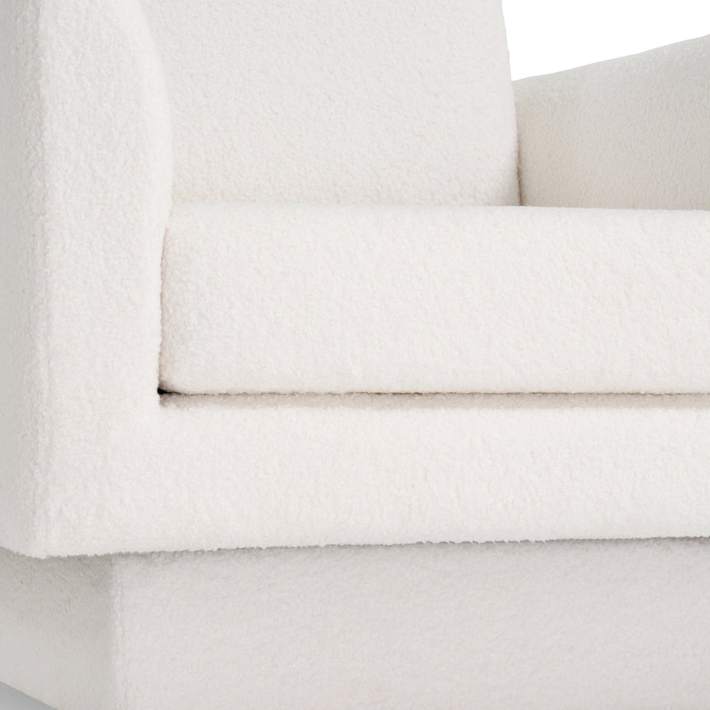 Hartswell Teddy Sherpa Modern Swivel Accent Chair