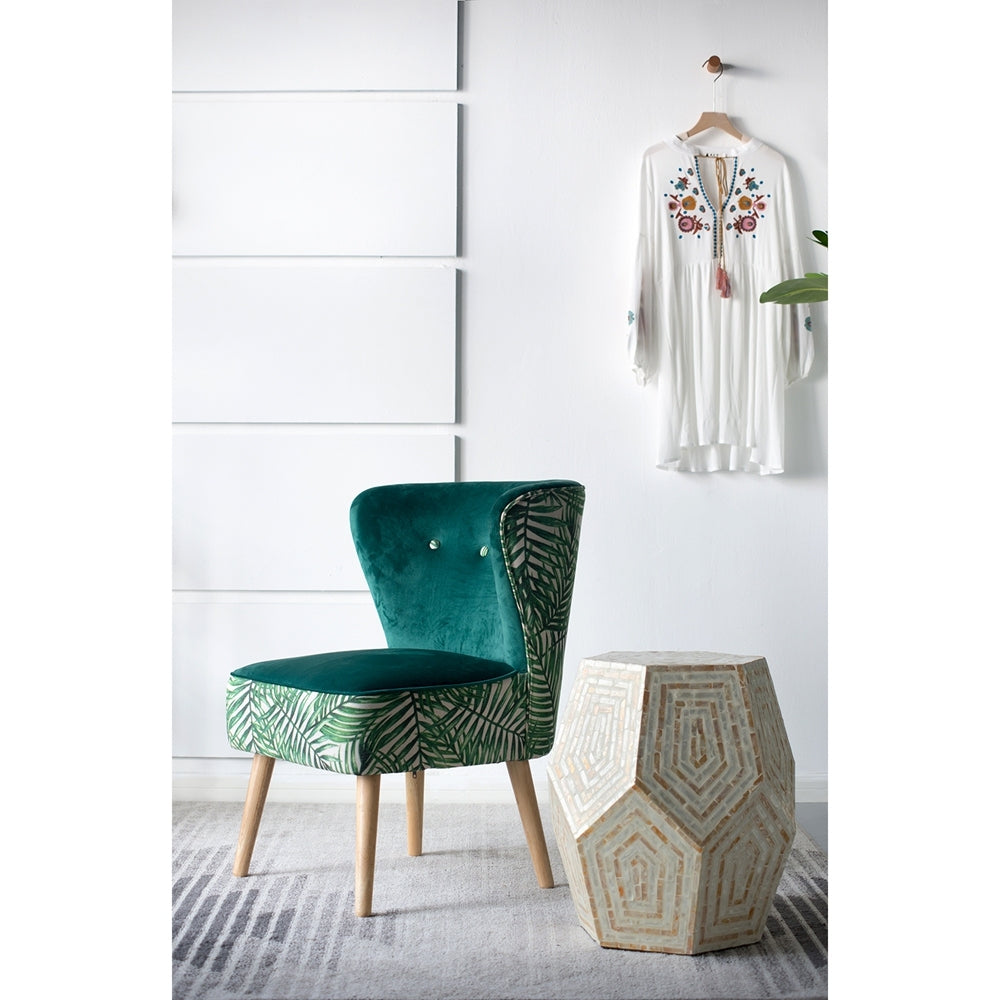 Hexagonal Capiz Side Table
