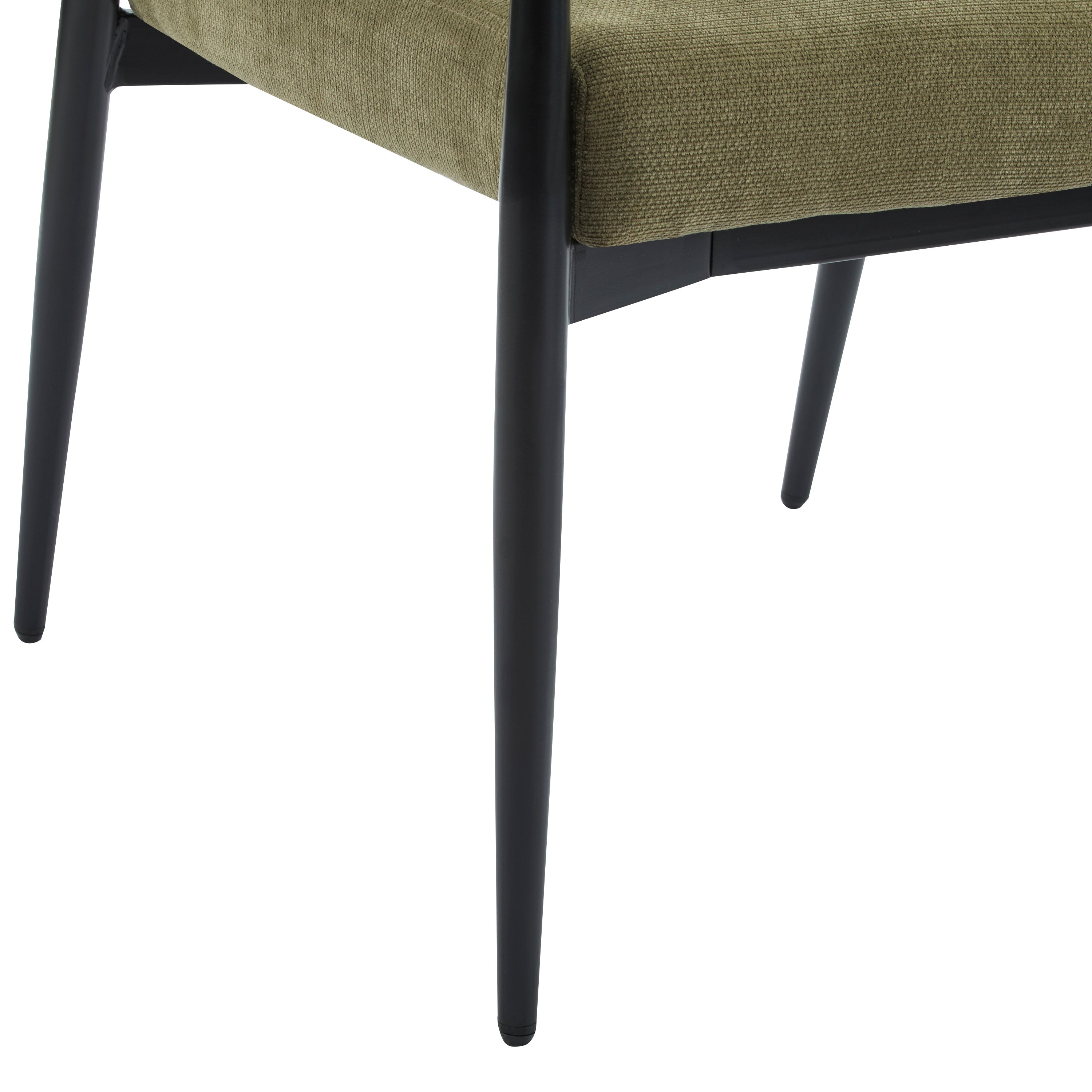 Nora Modern Metal Frame Dining Chair, Set of 2