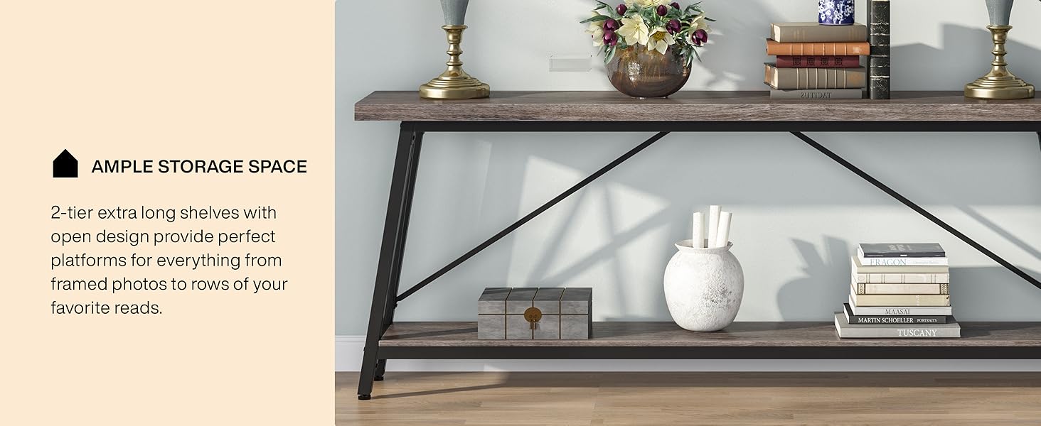 Millstone Industrial Sofa Table