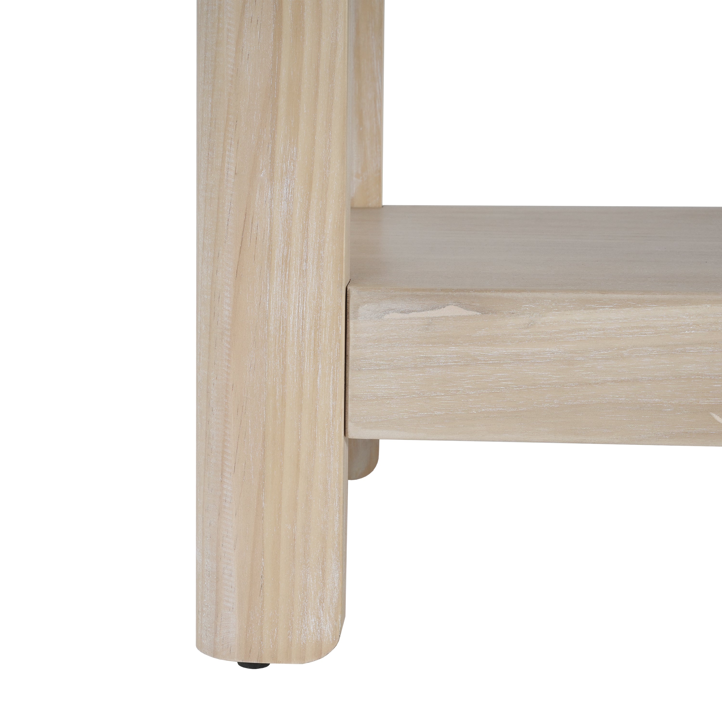 Modern Farmhouse Minimalist Rounded Console Table
