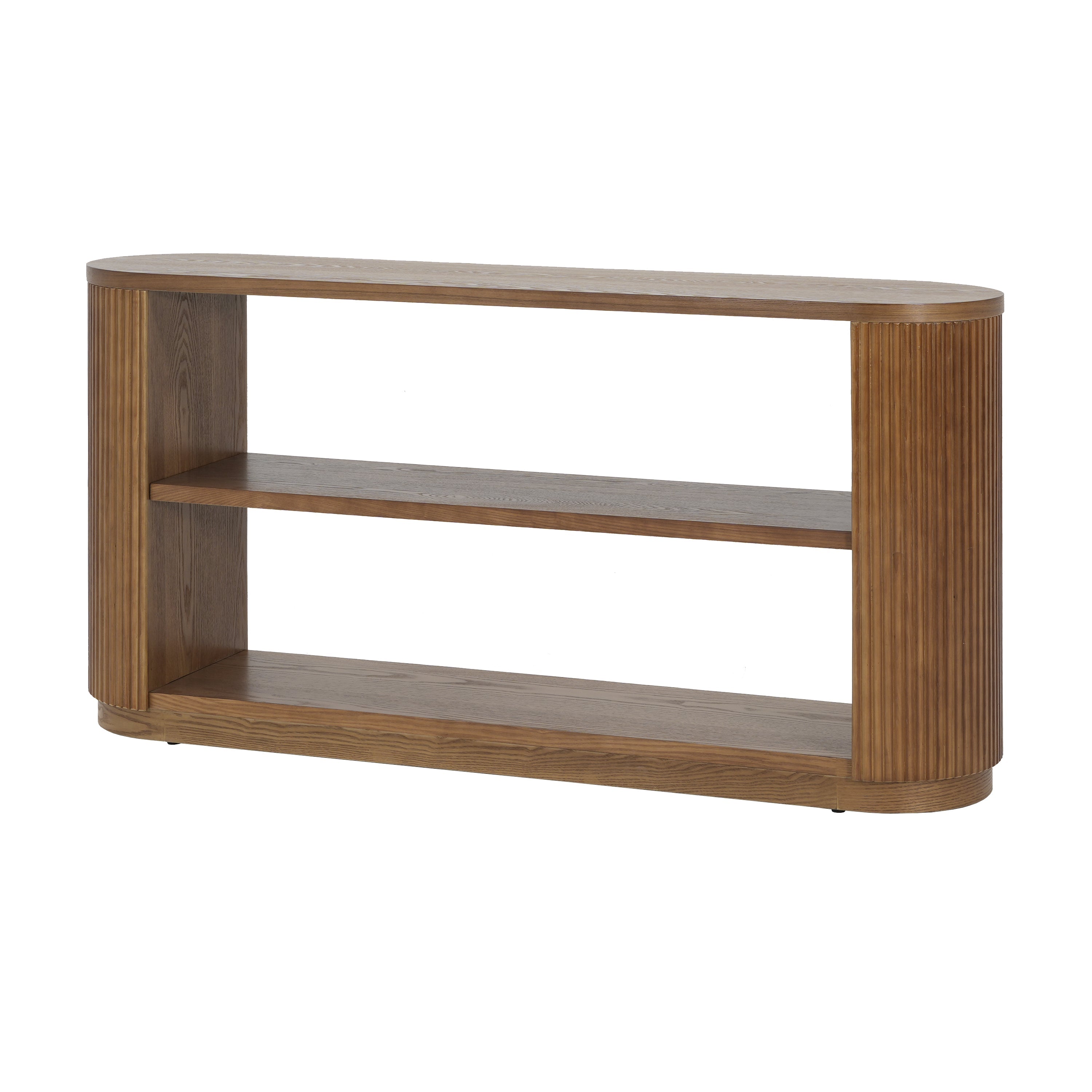 Modern Entryway Console Table with Open Shelf