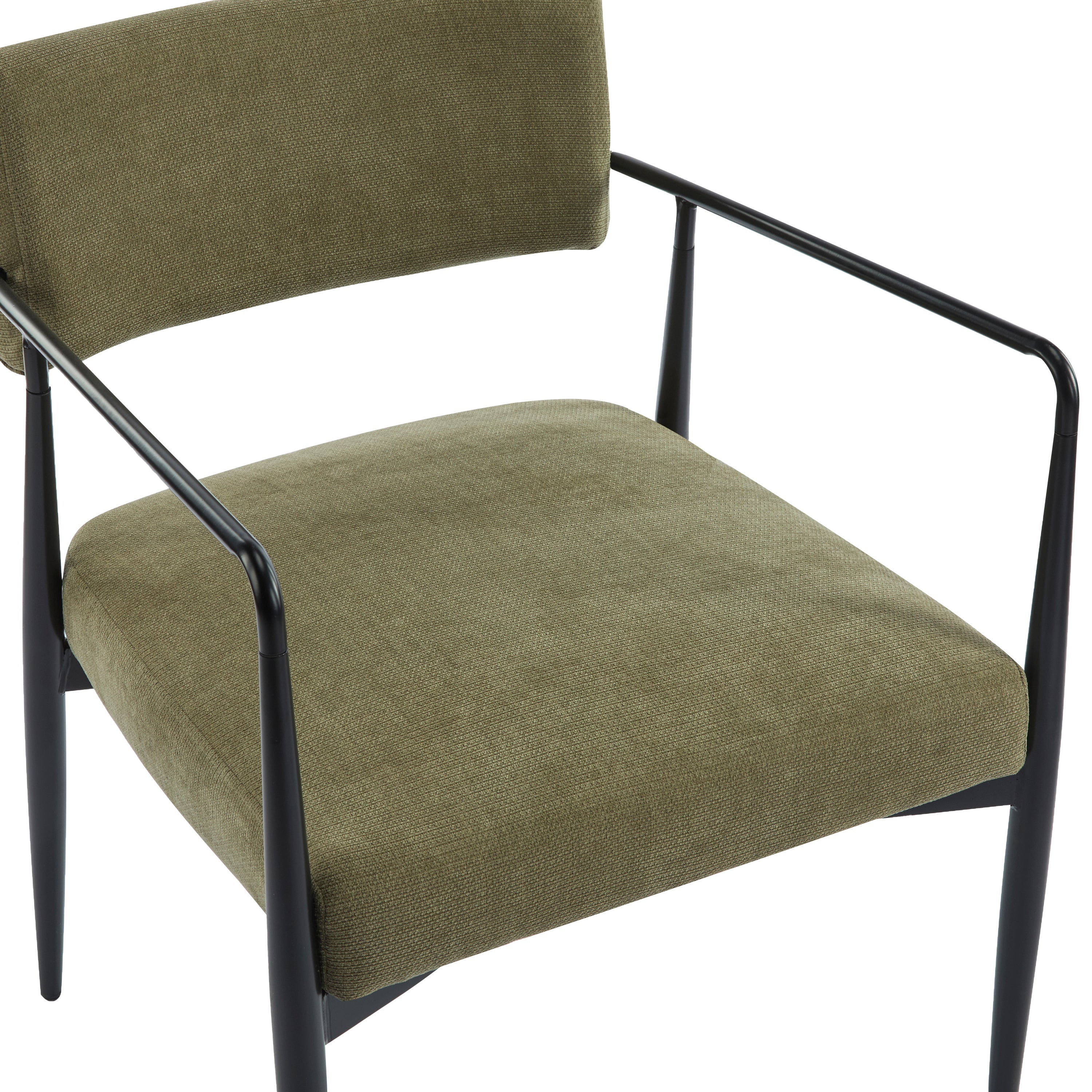 Nora Modern Metal Frame Dining Chair, Set of 2