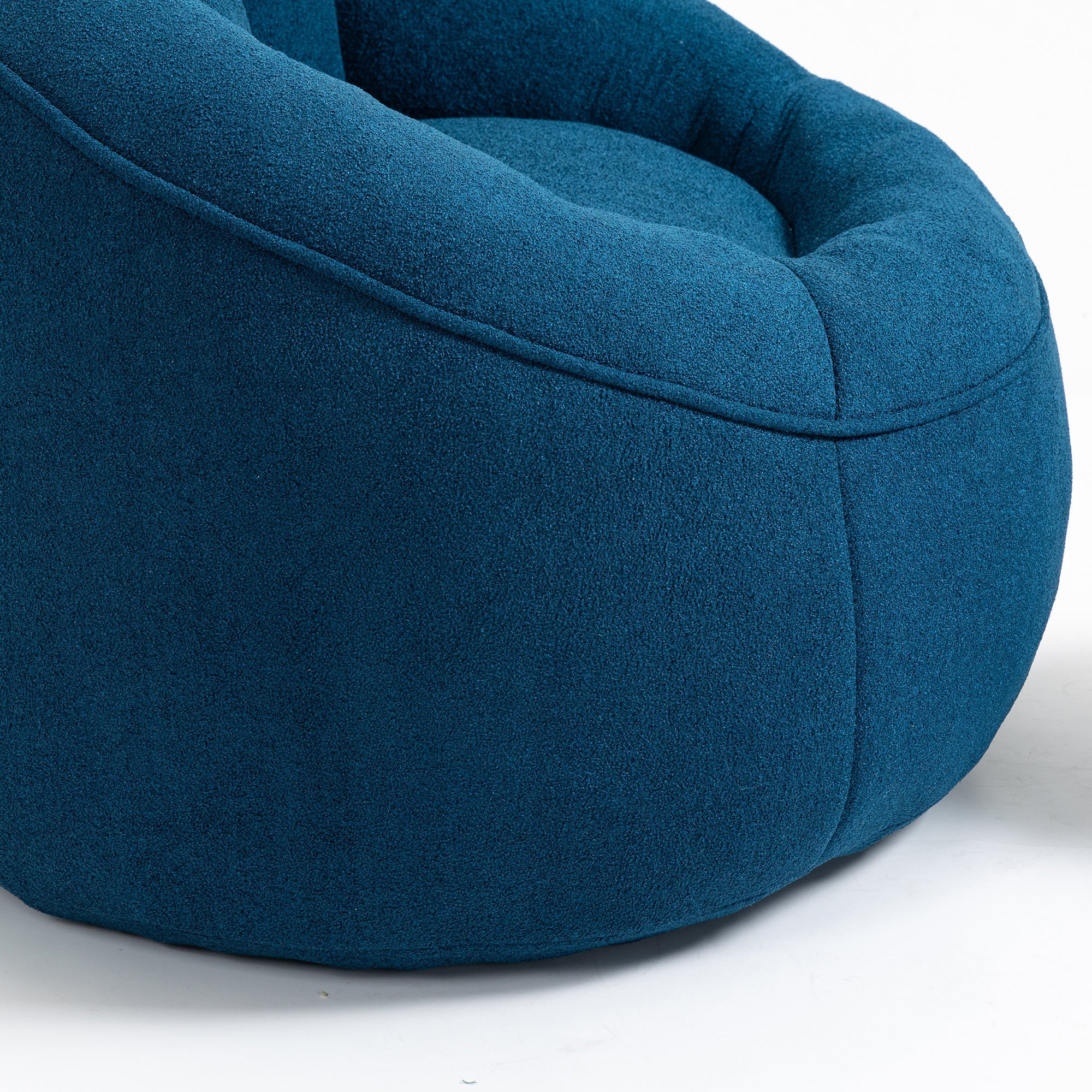 Bean Bag Sofa Chair with High-Pressure Foam and Footrest