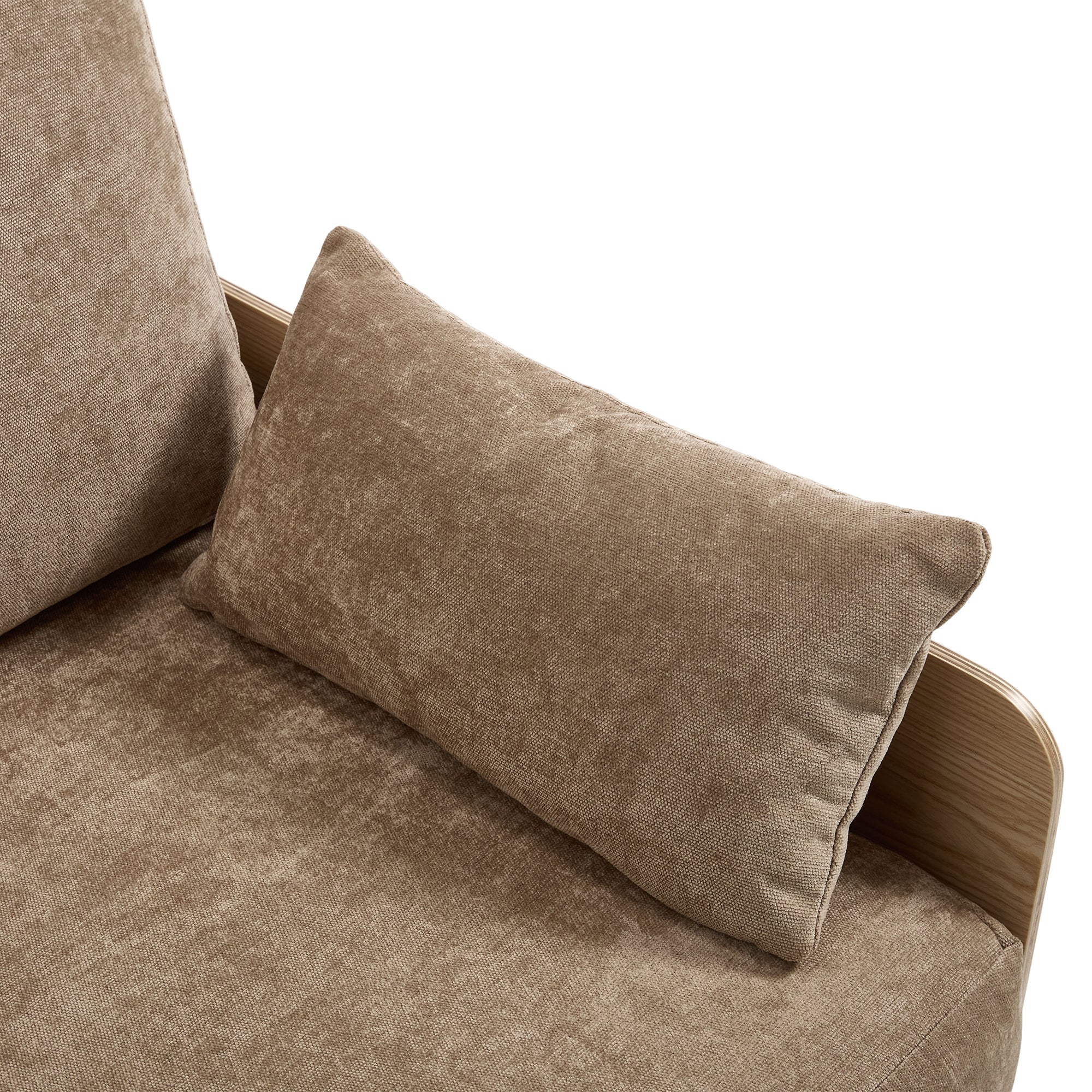 Mid-Century Modern Chenille Foldable Sofa Bed Recliner