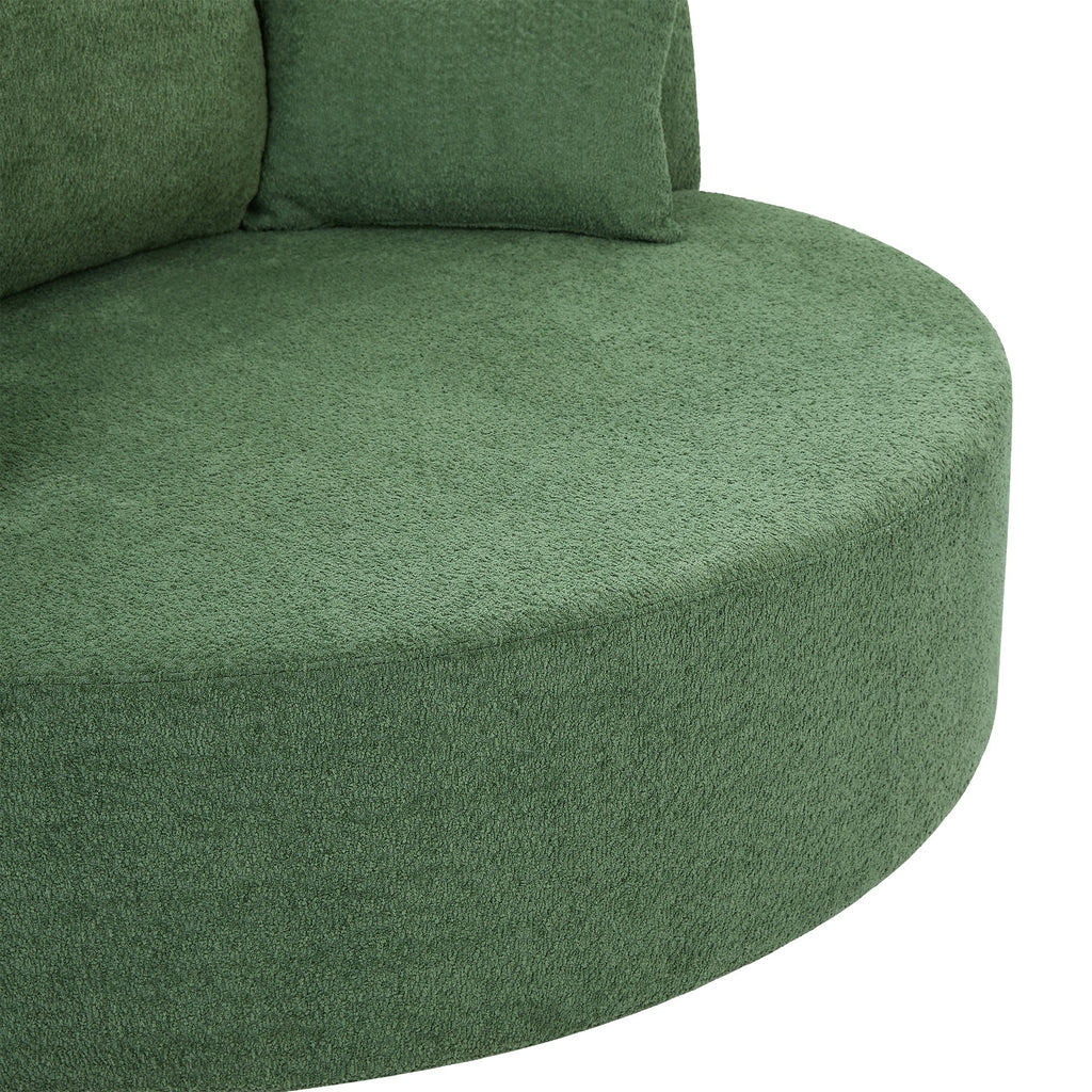 Crossley Oversized Swivel Barrel Accent Chair