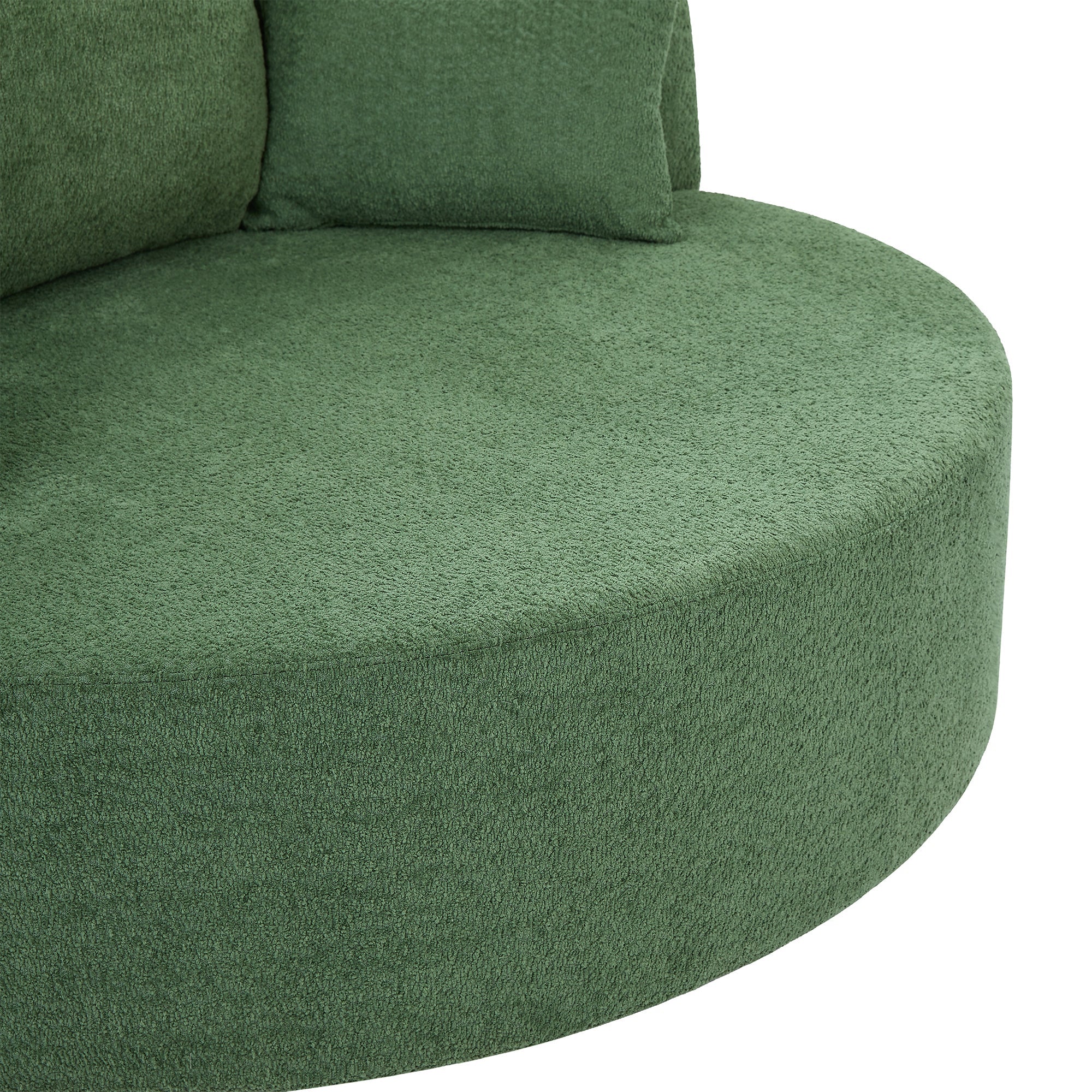 Crossley Oversized Swivel Barrel Accent Chair