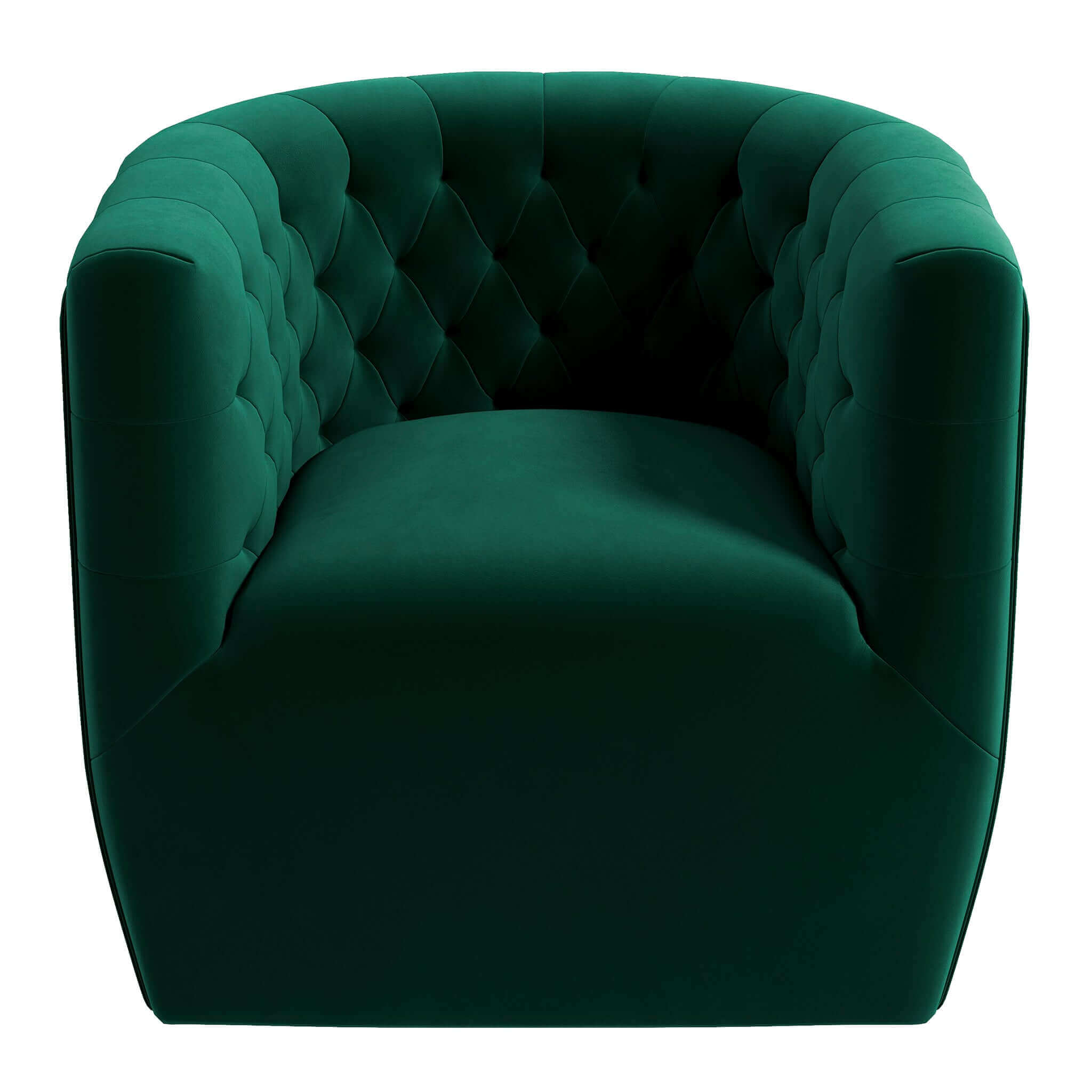 Delaney Velvet Swivel Club Chair