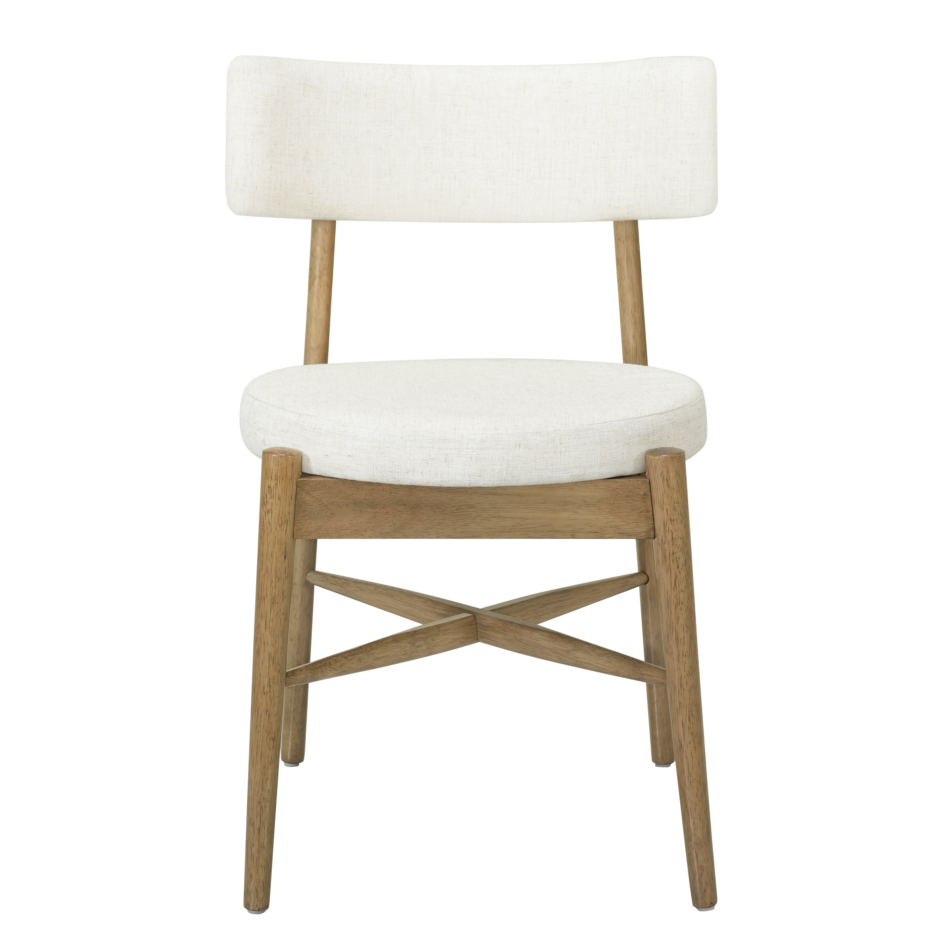 Harveston Mid Century Modern Boucle Upholstered Dining Chairs, Set of 2