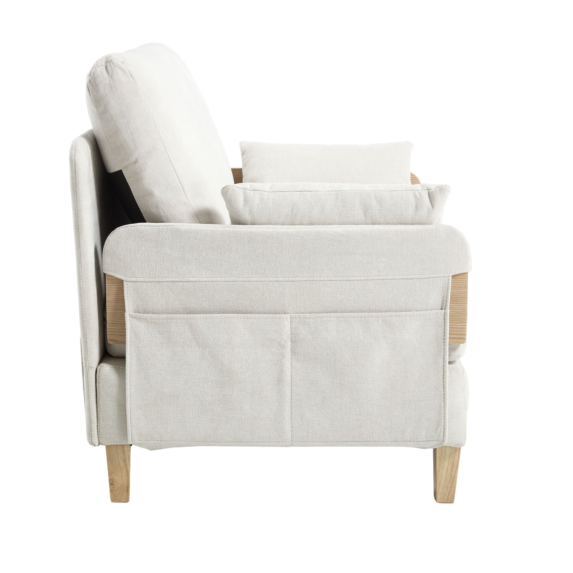 Mid-Century Modern Chenille Foldable Sofa Bed Recliner