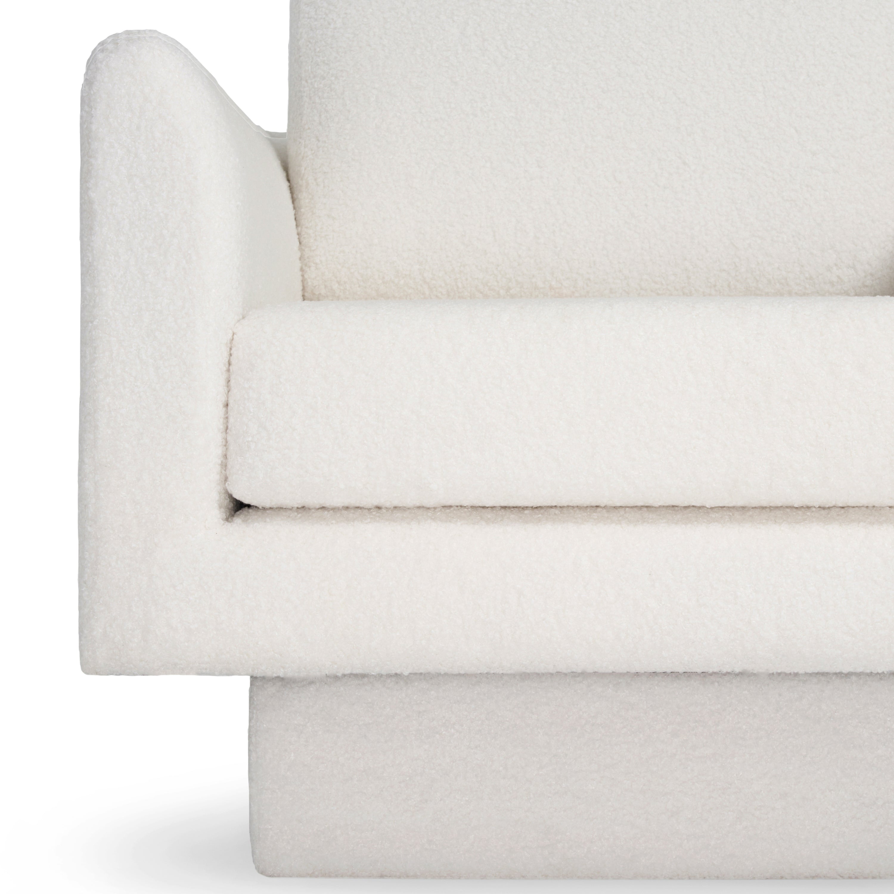 Hartswell Teddy Sherpa Modern Swivel Accent Chair